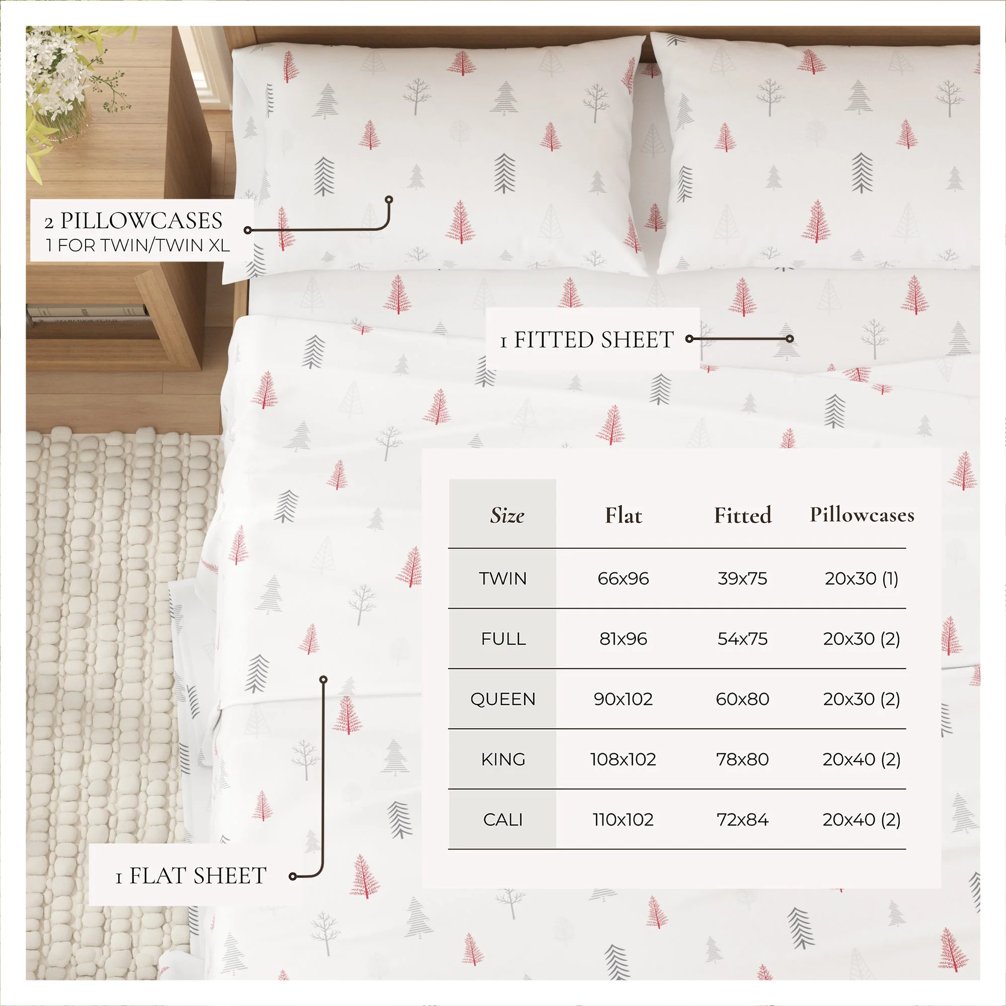 100% Turkish Cotton Flannel Sheet Sets - Boulder Collection - Image 28