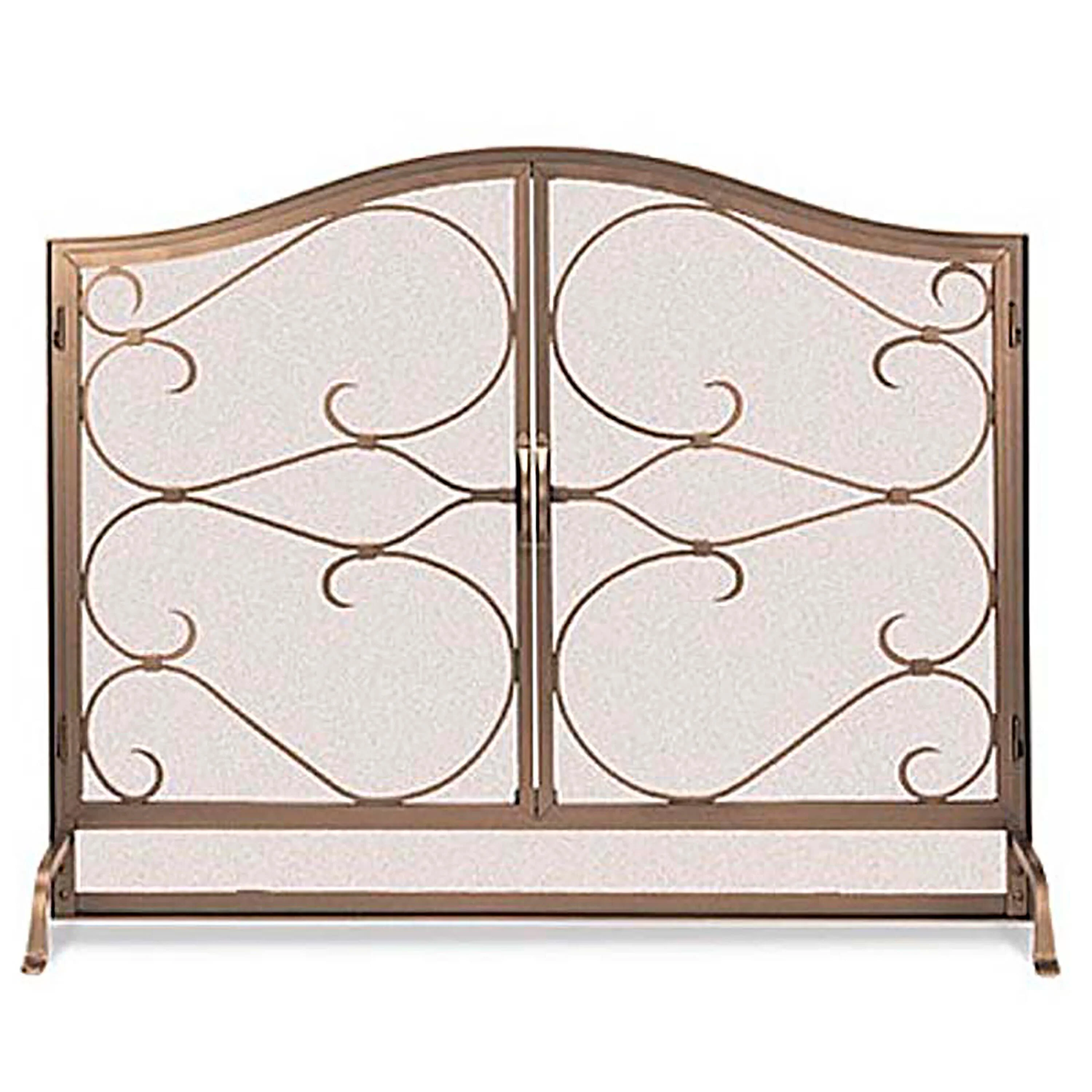 Large Iron Gate Hearth Screen with Doors - Image 2