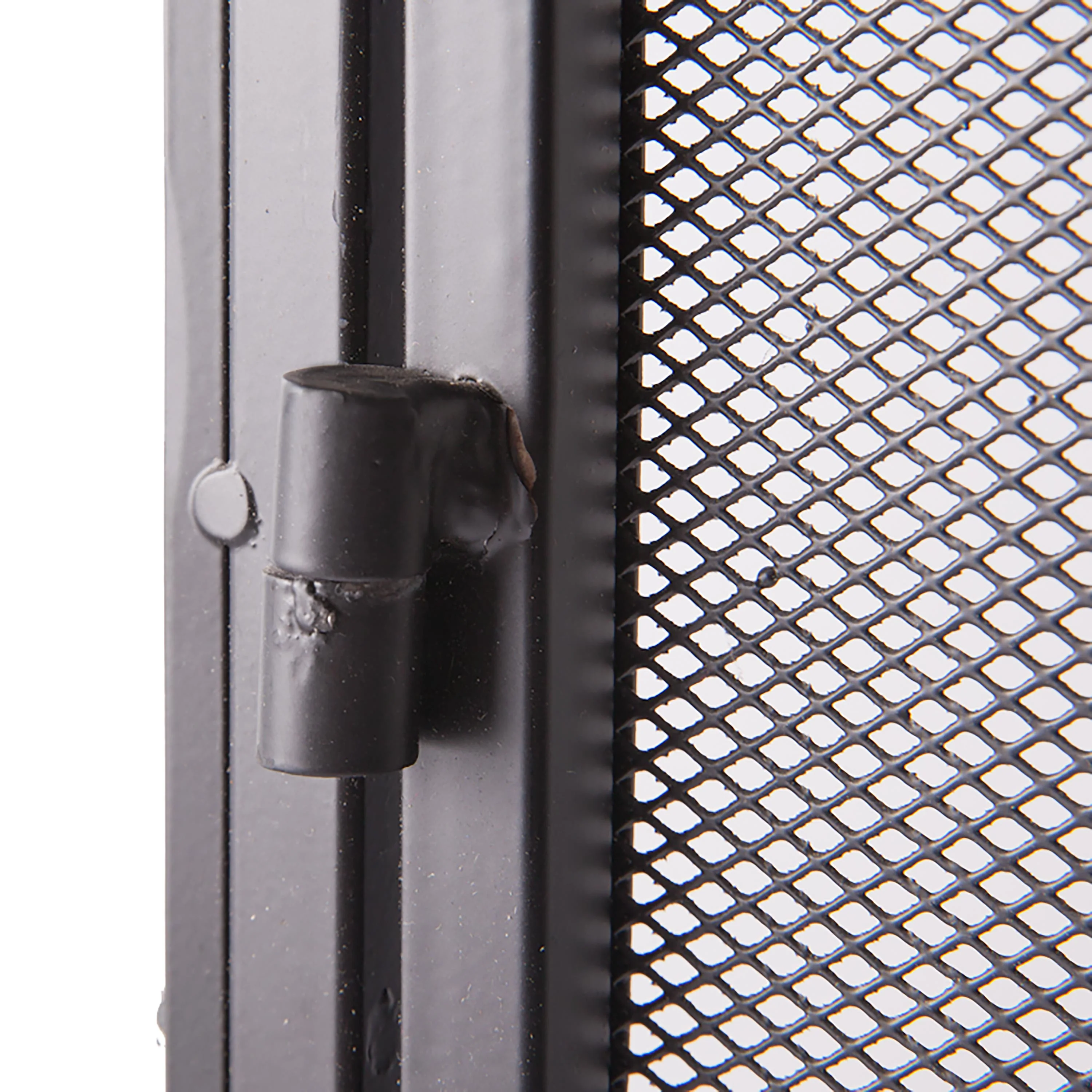Large Steel Fire Screen with Two Doors and Tempered Glass Accents - Image 4