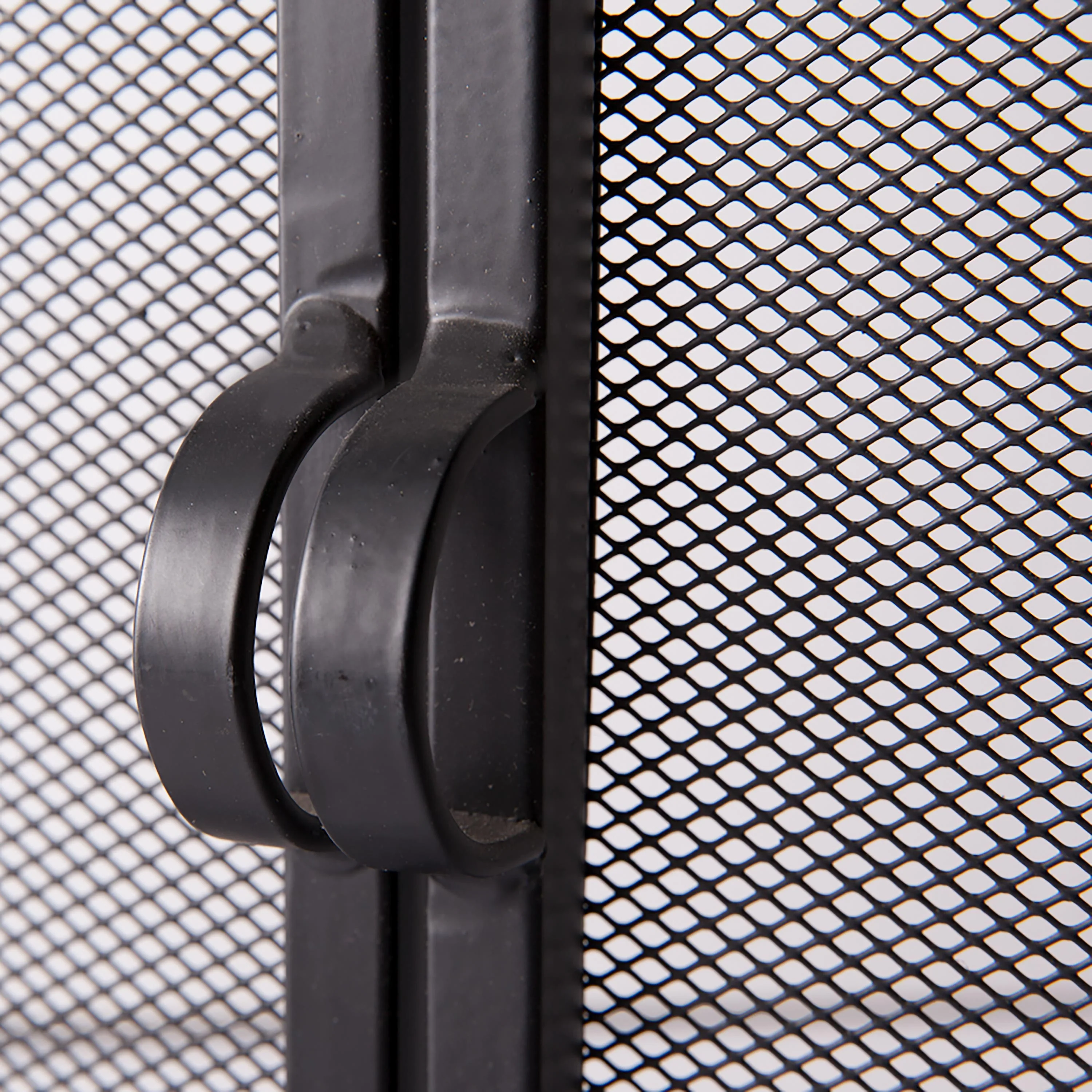 Large Steel Fire Screen with Two Doors and Tempered Glass Accents - Image 5