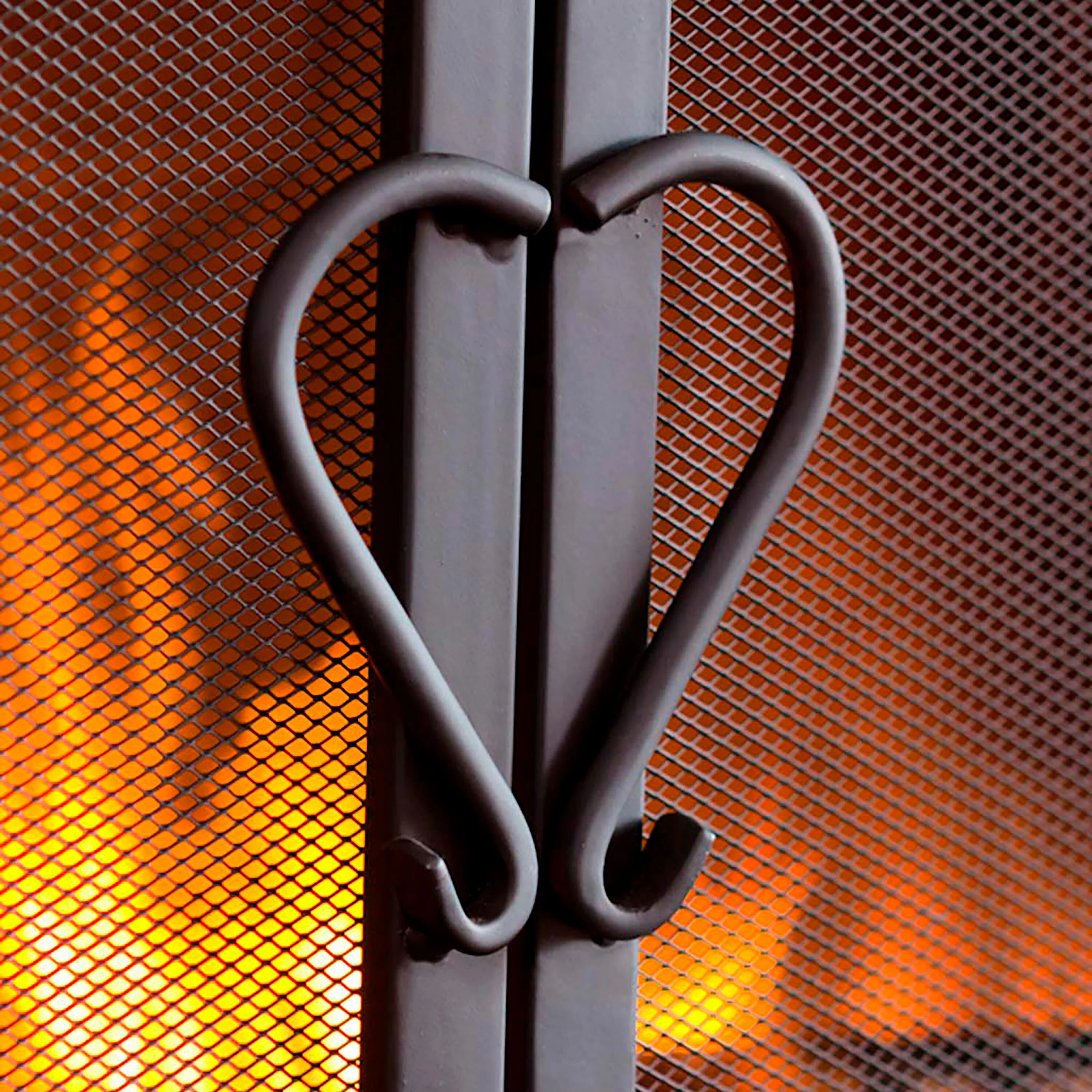 Large Cast Iron Scrollwork Fire Screen With Doors - Image 12