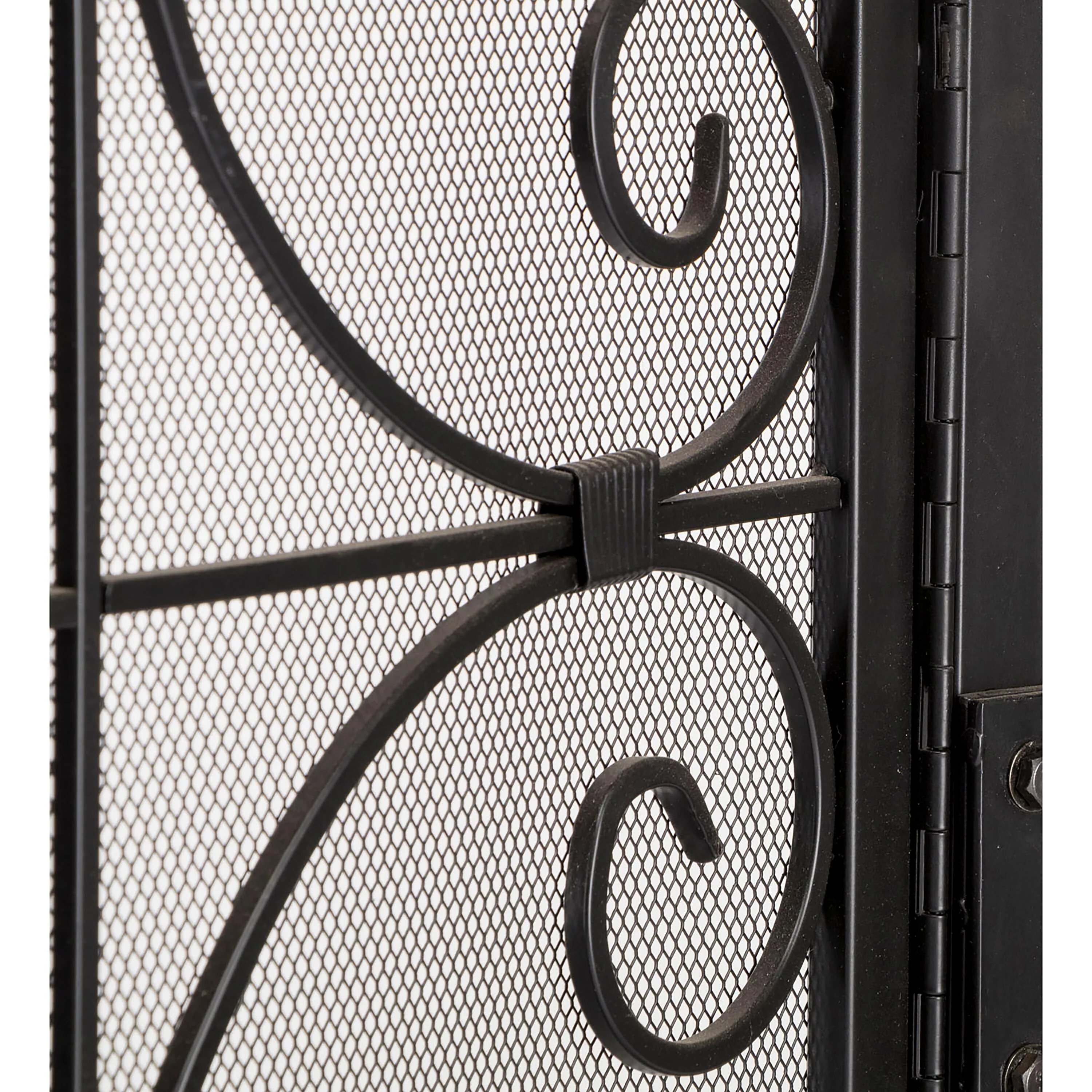 Small Crest Fireplace Screen With Doors - Image 18