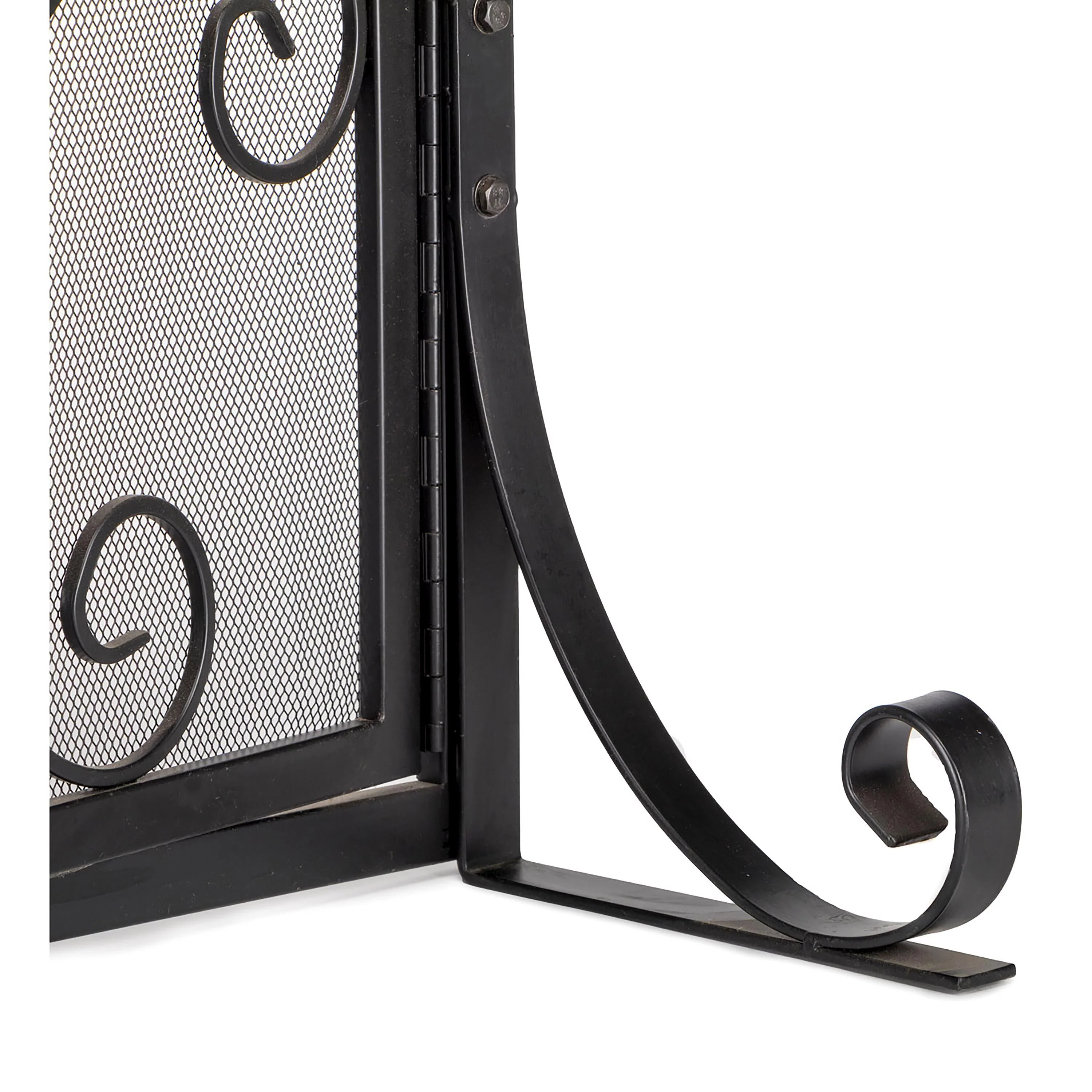 Small Crest Fireplace Screen With Doors - Image 19