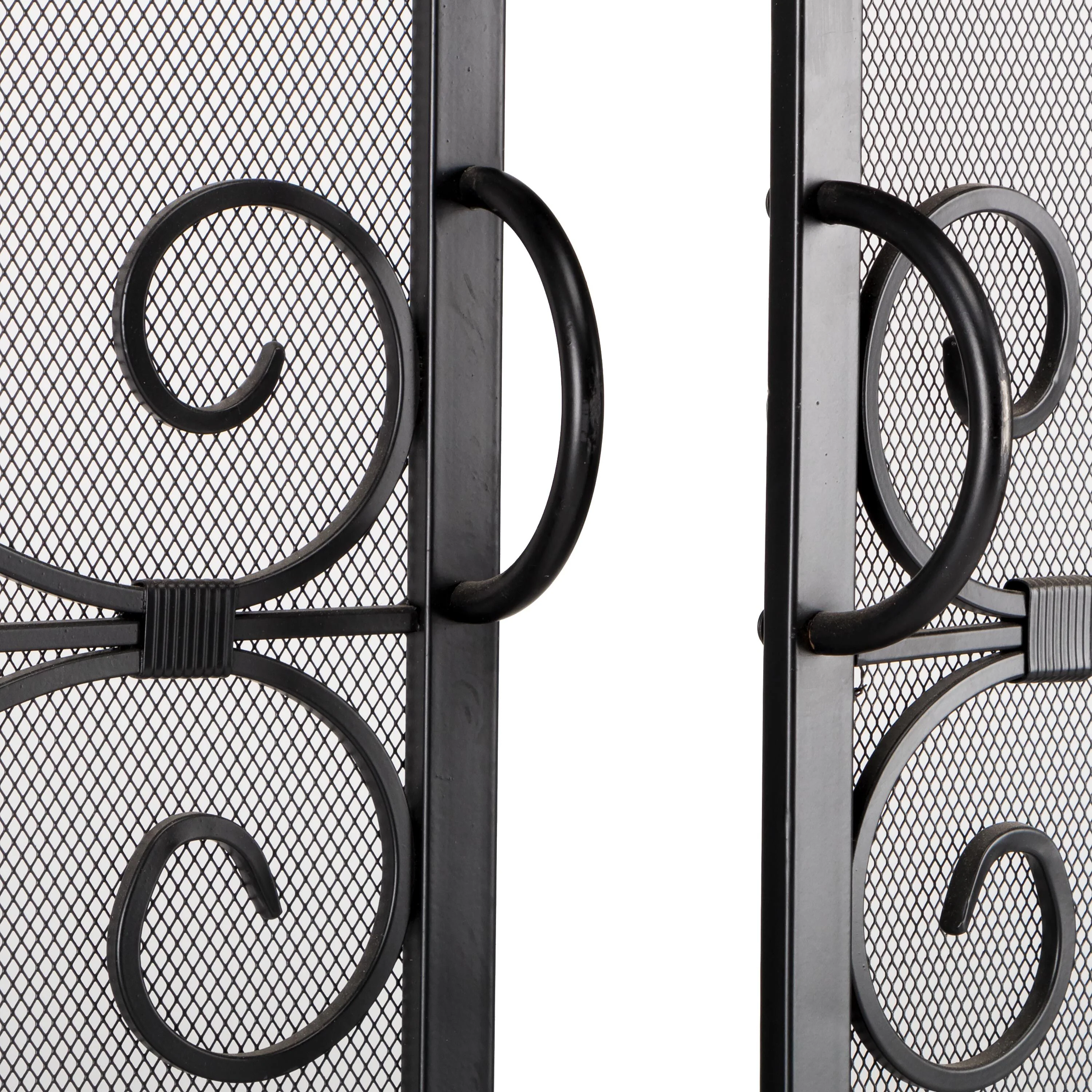 Small Crest Fireplace Screen With Doors - Image 20