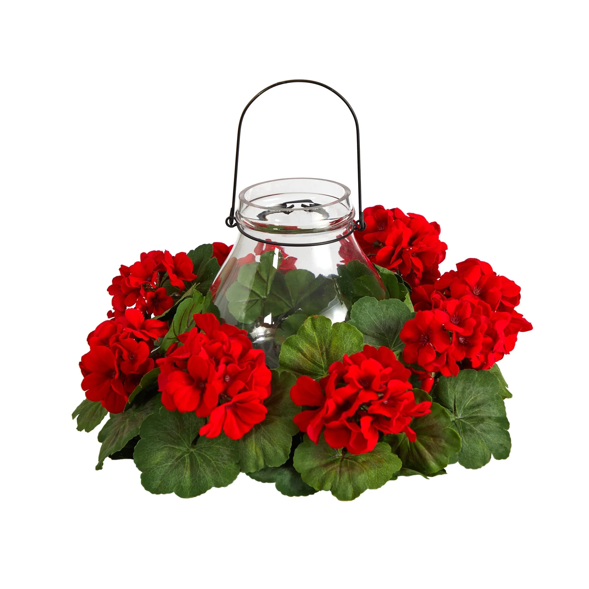 16” Artificial Geranium Candelabrum - Image 2