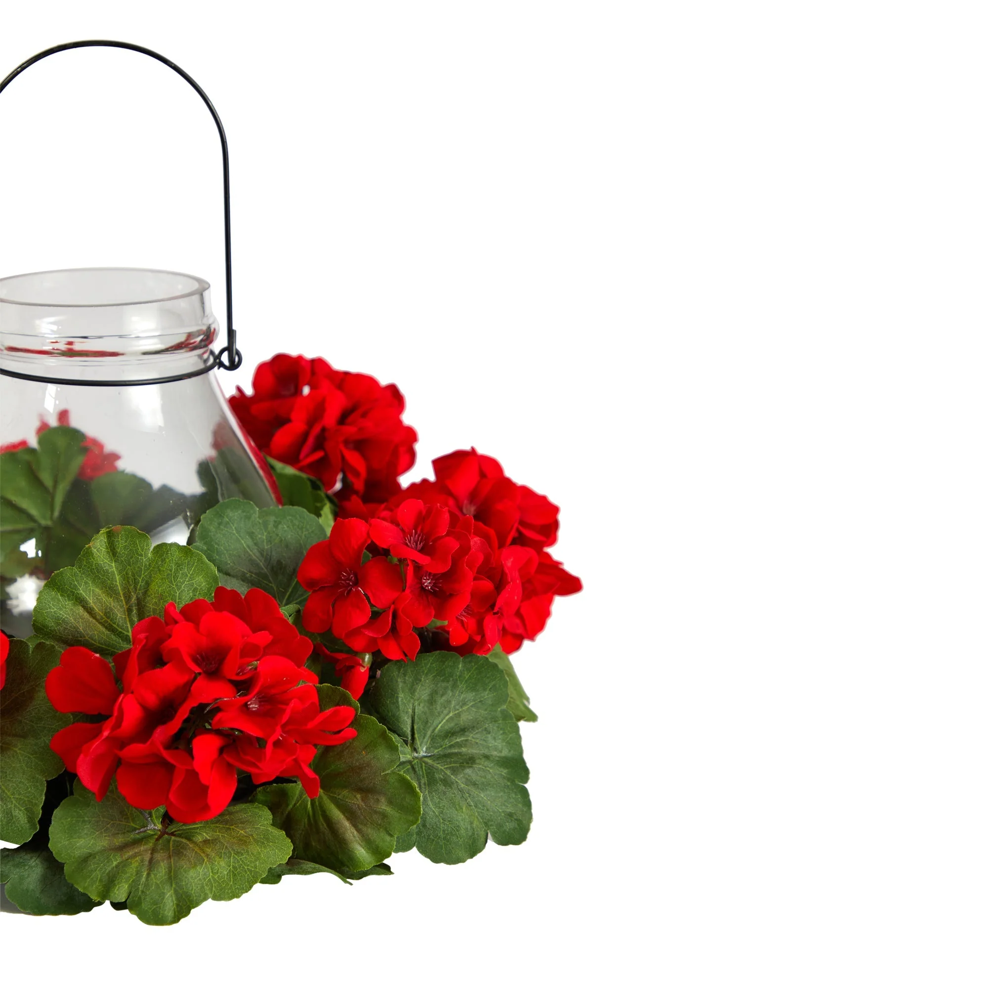 16” Artificial Geranium Candelabrum - Image 5