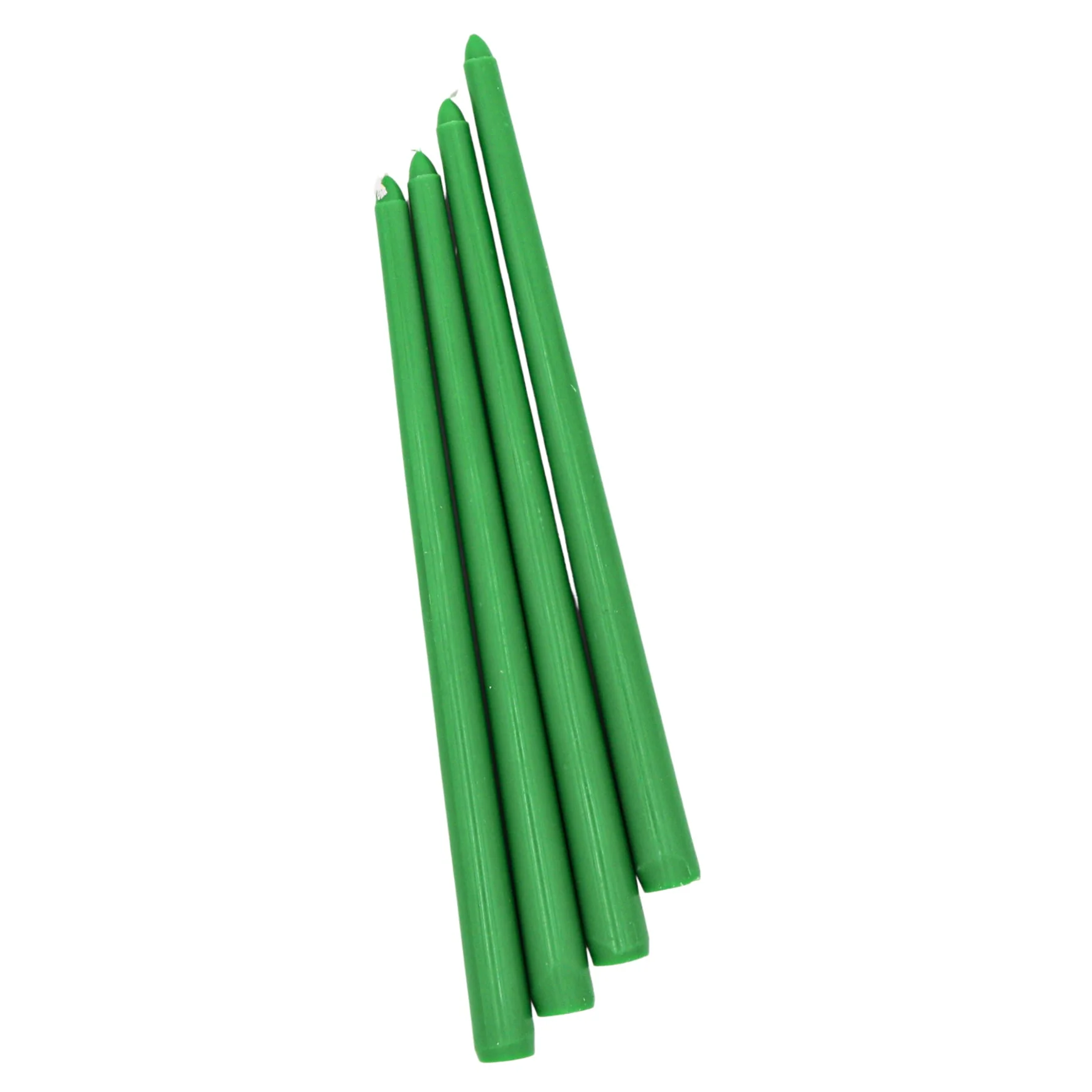 24 Extra Tall Grass Green Taper Candle - 6 Packs of 4 - Image 2