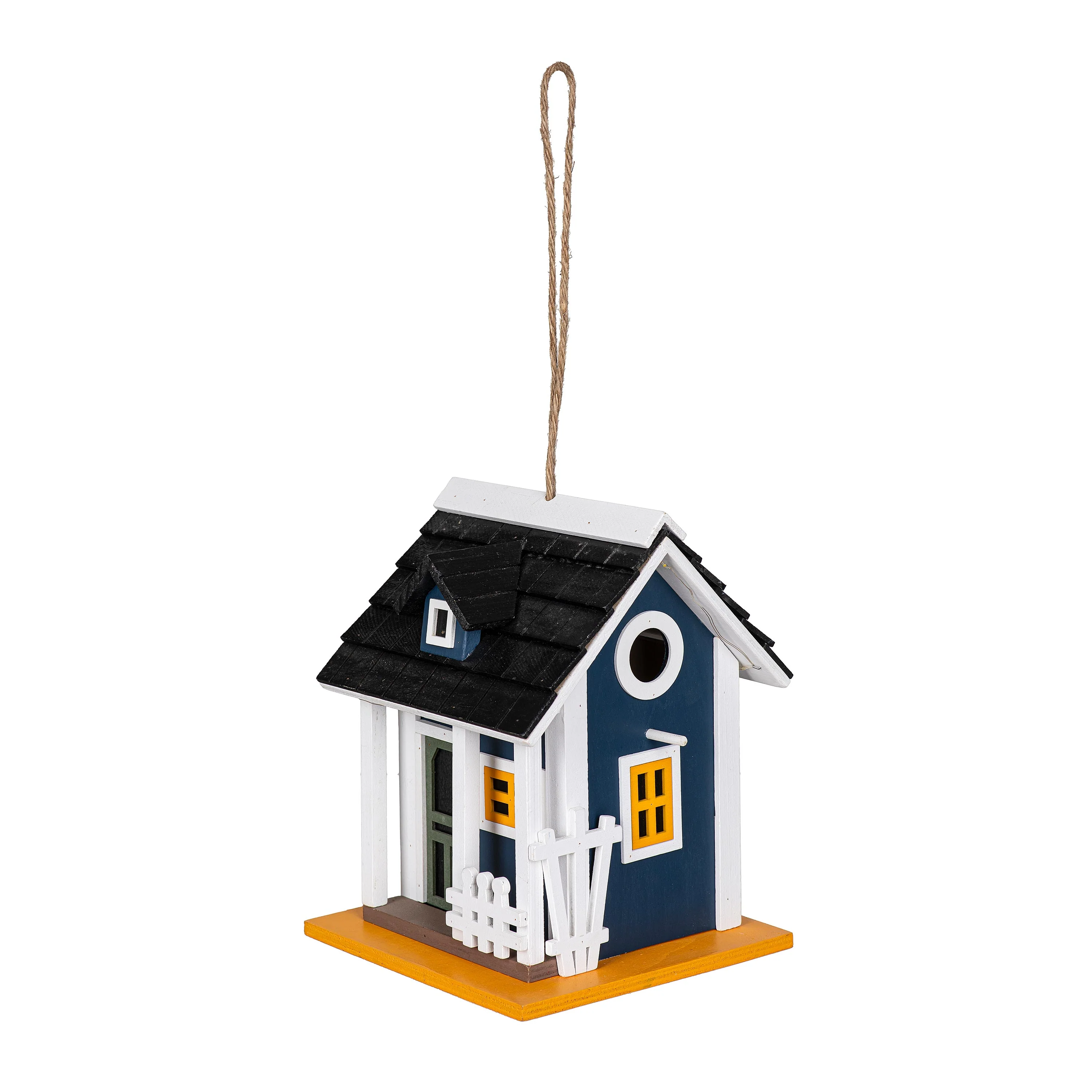 Woodland Retreat Wooden Solar Bird House - Image 3