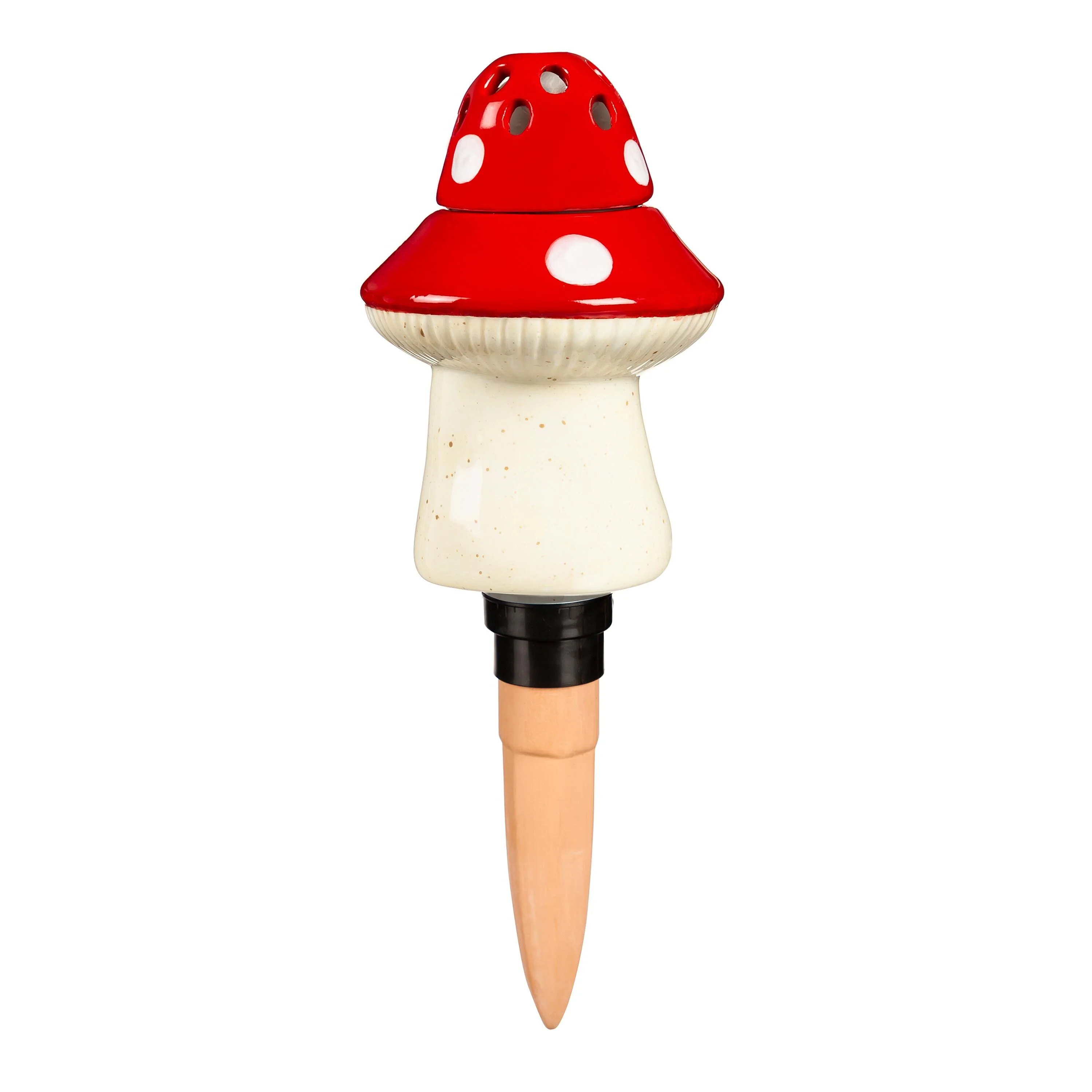 Whimsical Ceramic Fruit Fly/Gnat Trap with Watering Globe - Image 3