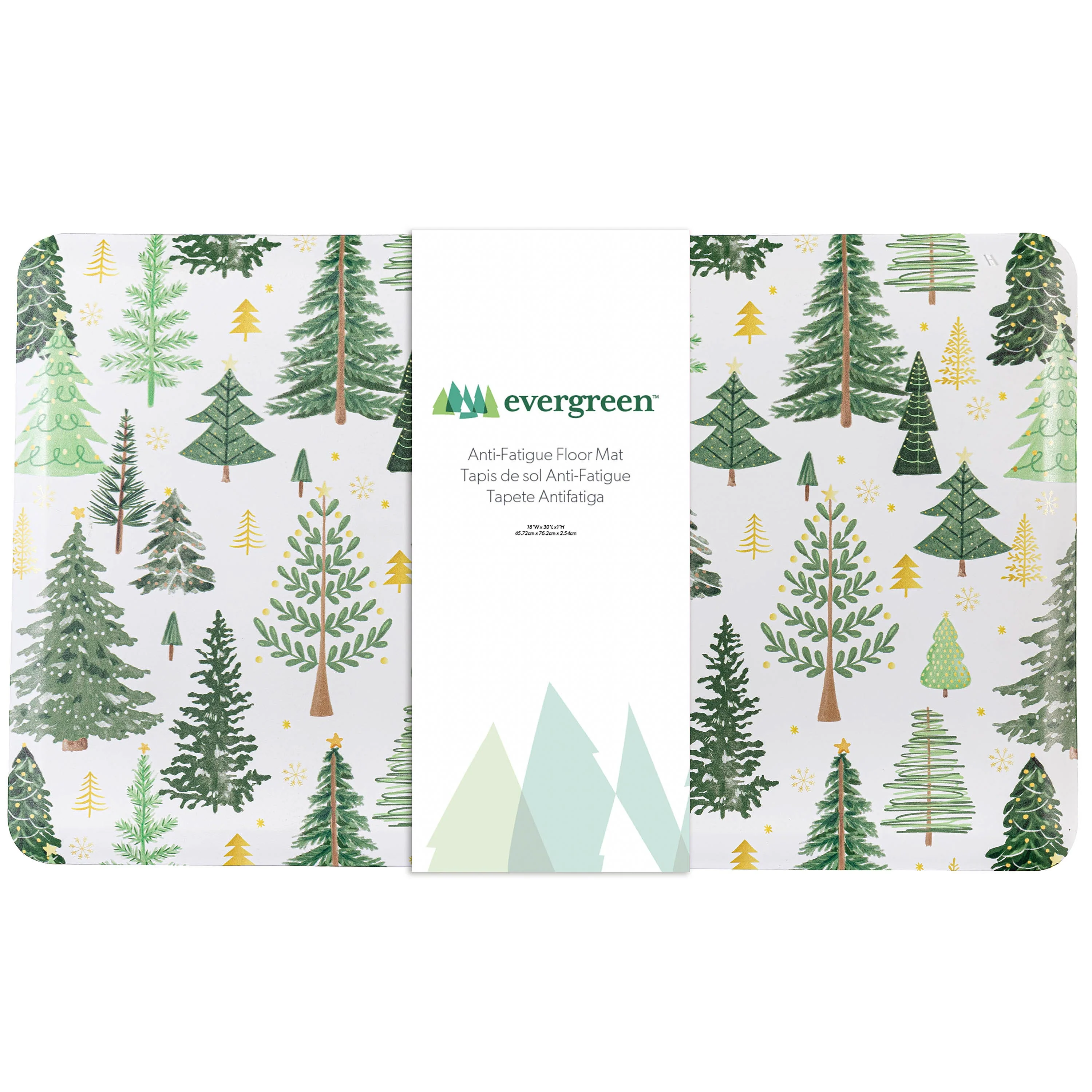 Shades of Green Kitchen Mat Anti-Fatigue Mats, 30" x 18" - Image 4
