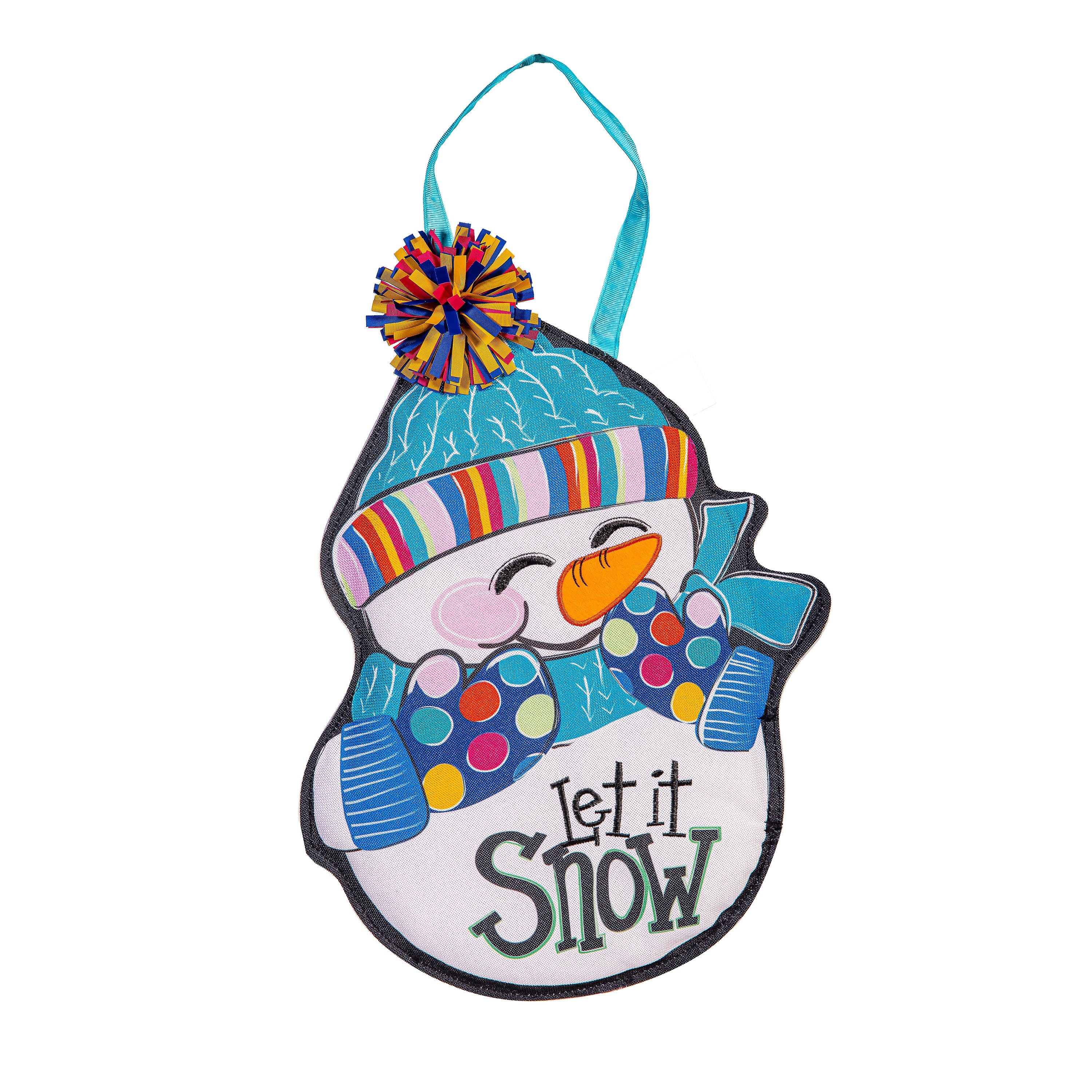 Let It Snow-Man Door Décor - Image 2