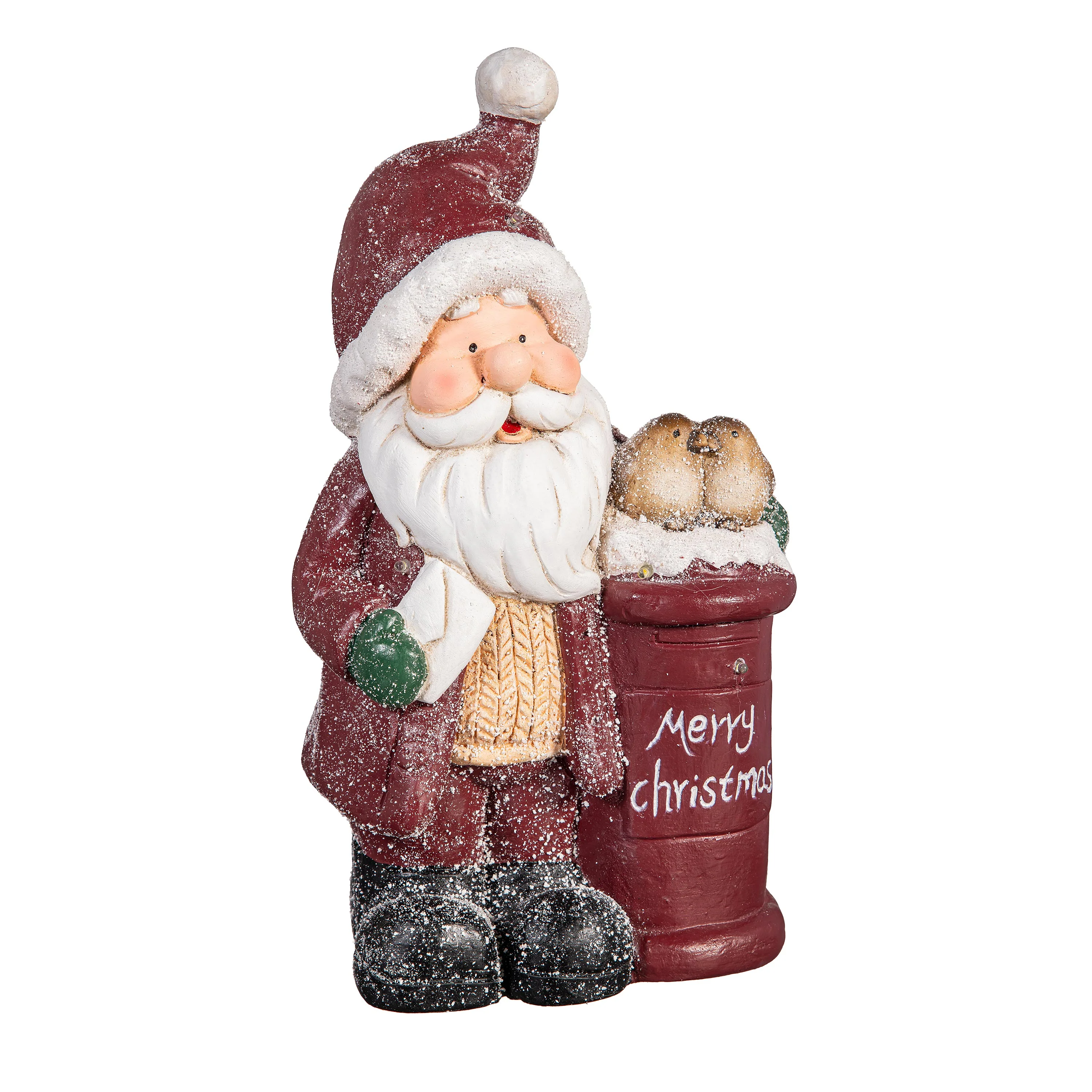 Woodland Storybook Letters to Santa LED Garden Statue - Image 2