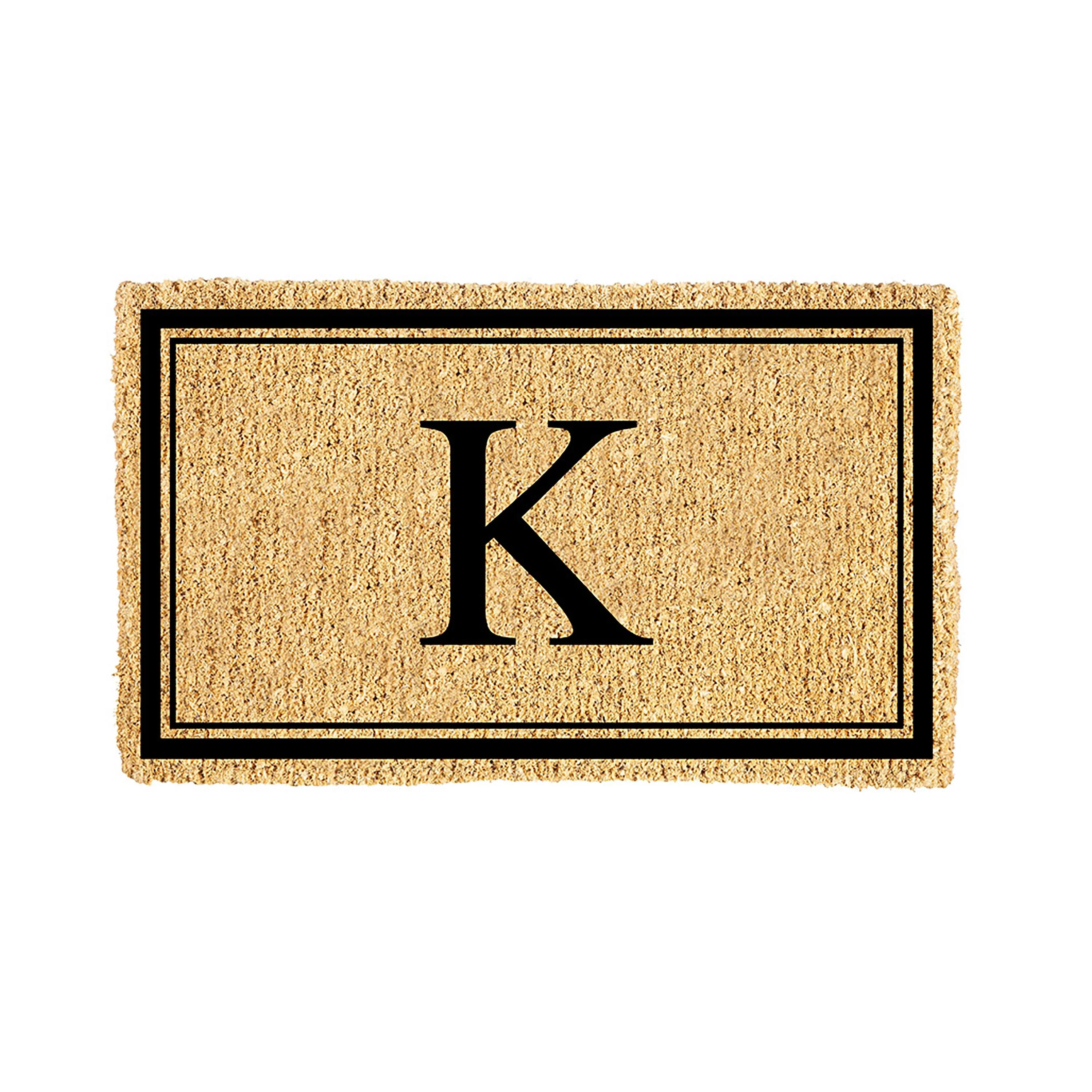 Monogram Coir Mat, Letter "K" - Image 4
