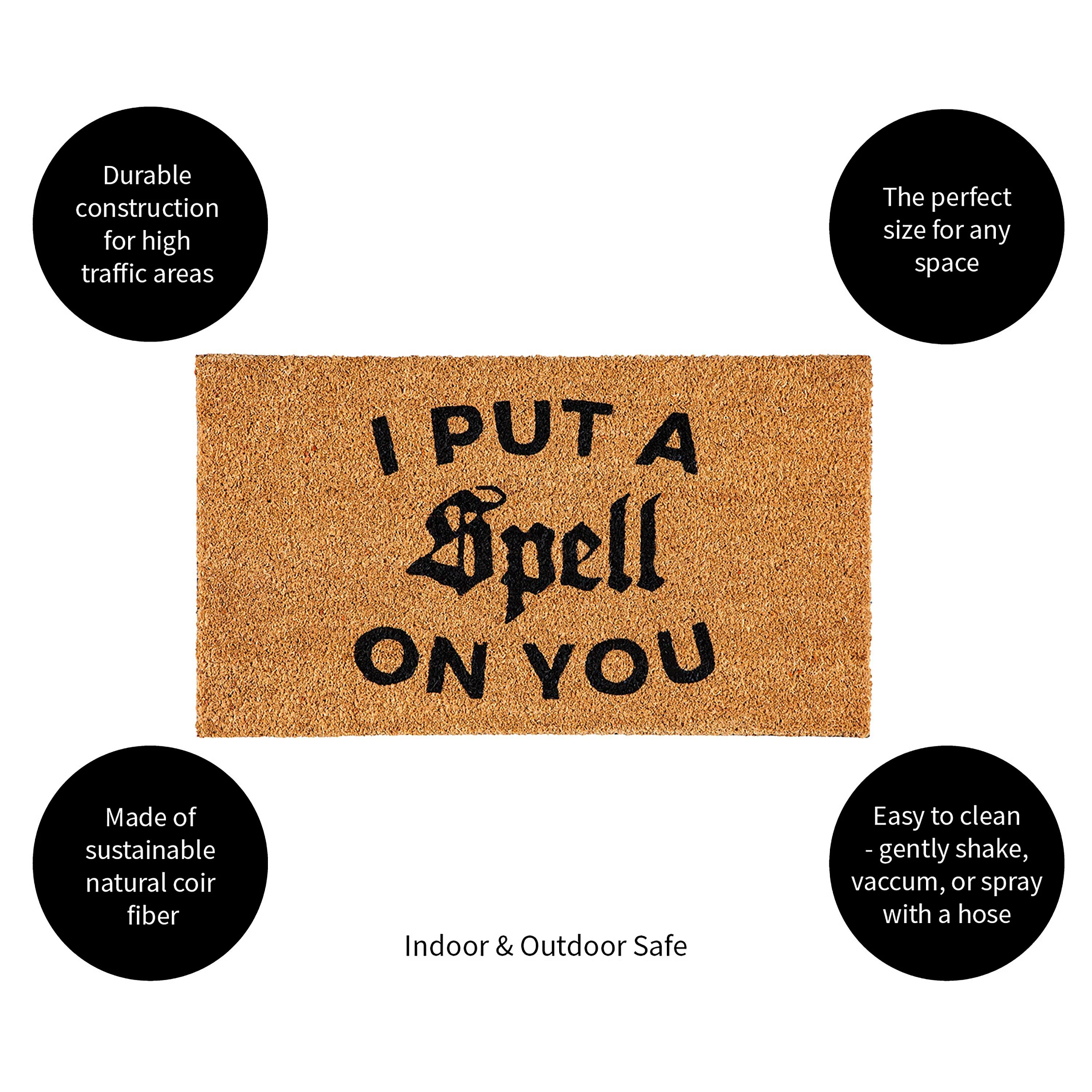 Halloween Greeting Coir Mat, I Put a Spell on You - Image 4