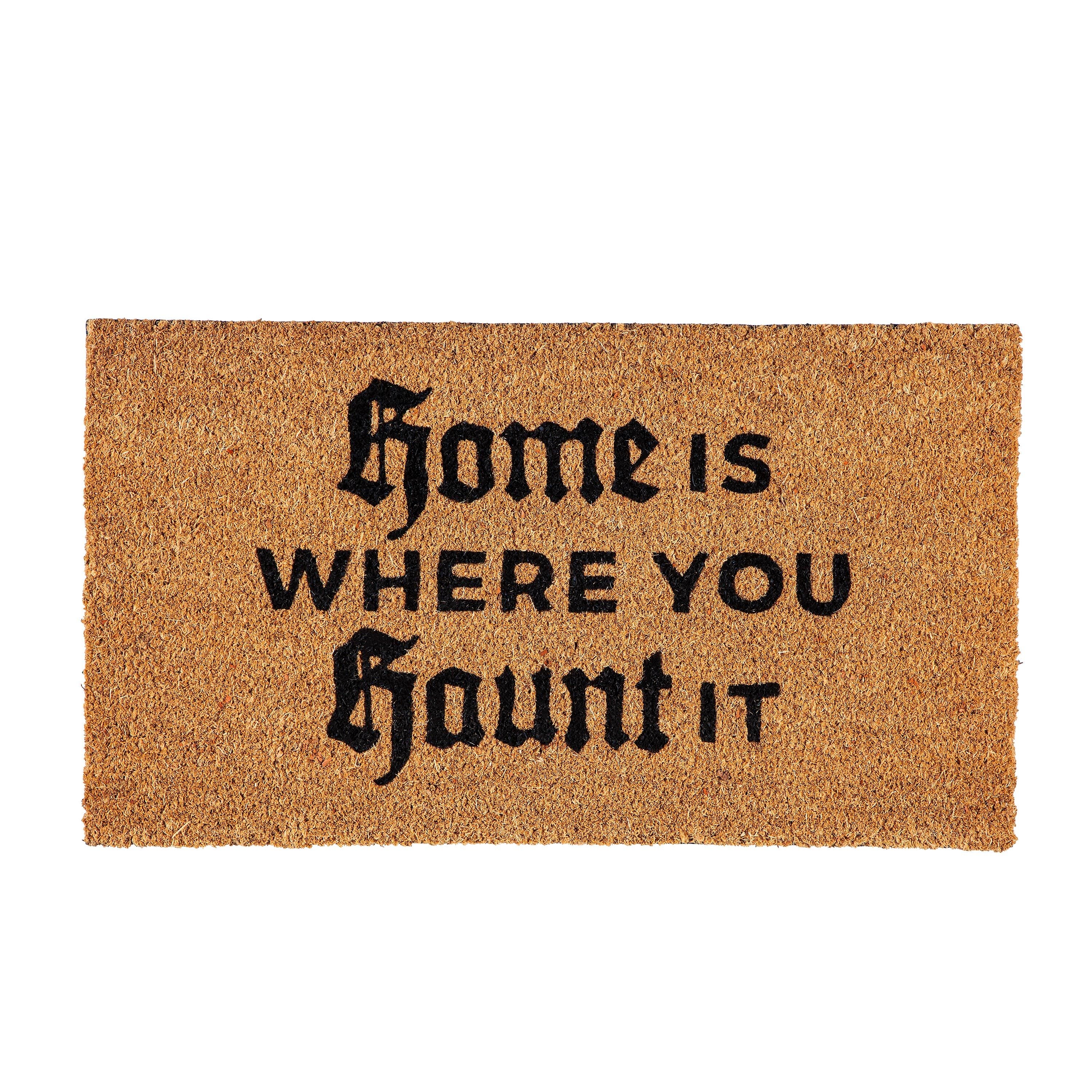Halloween Greeting Coir Mat, Home Is Where You Haunt Is - Image 5