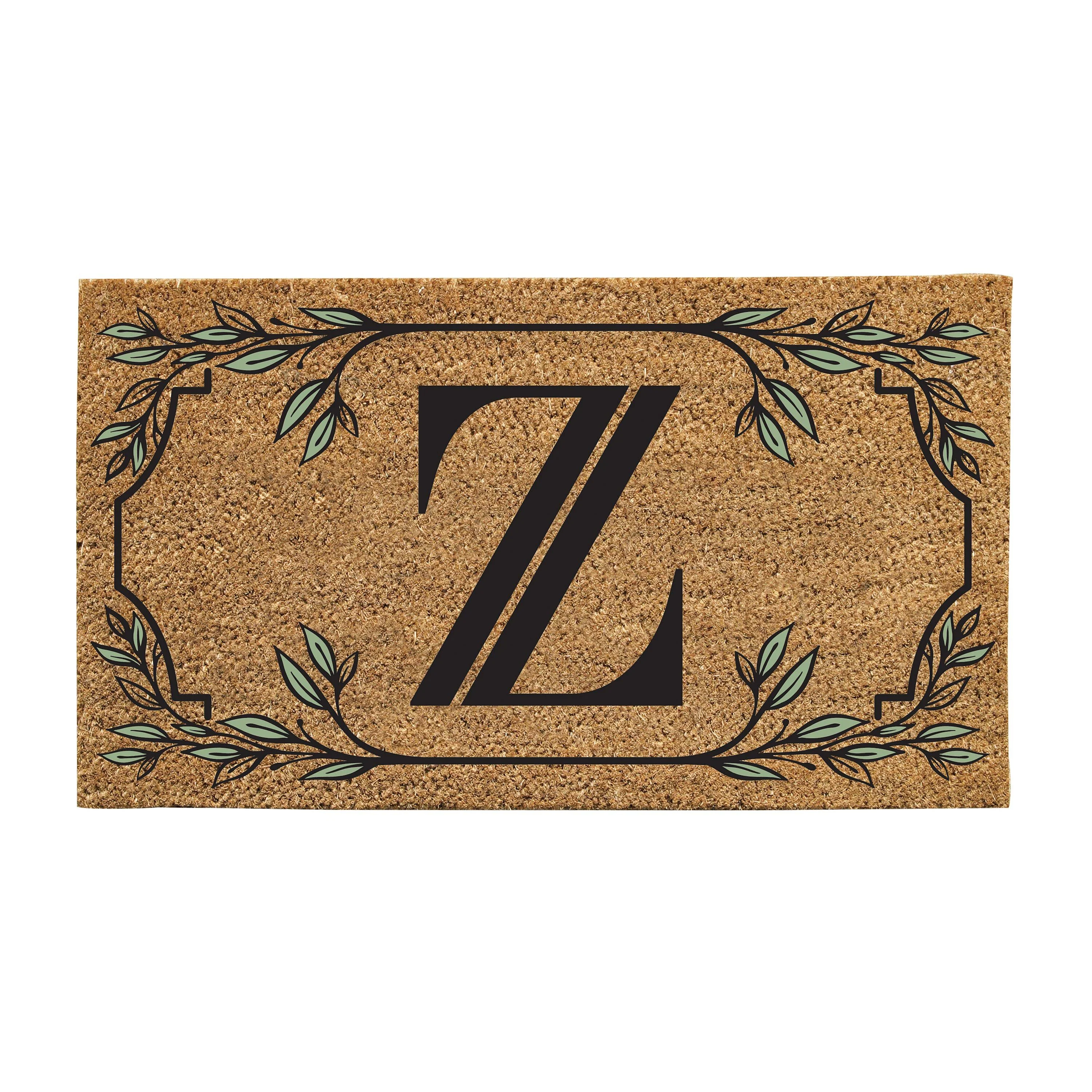 Monogram Coir Mat, Letter "Z"