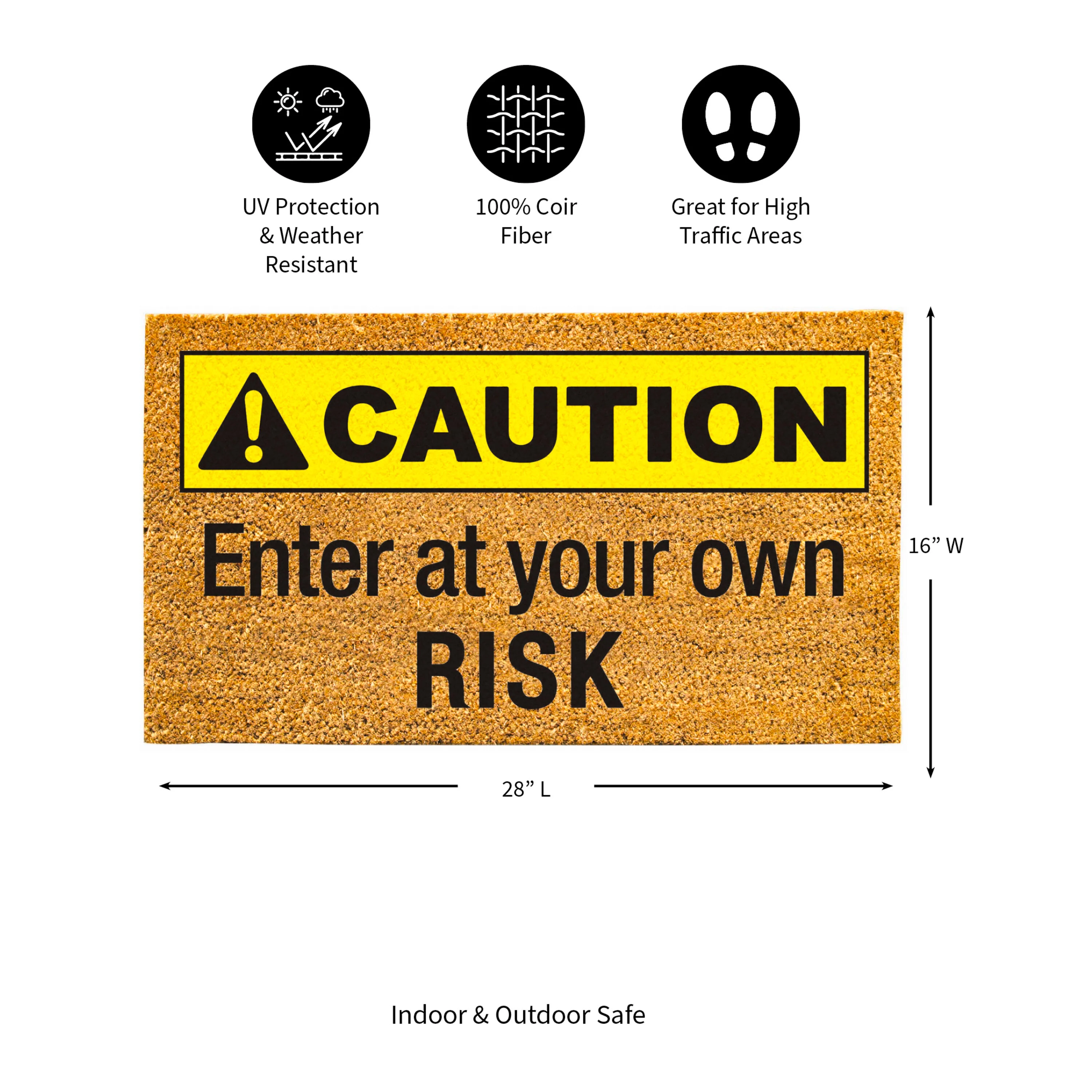 Caution Coir Mat - Image 13