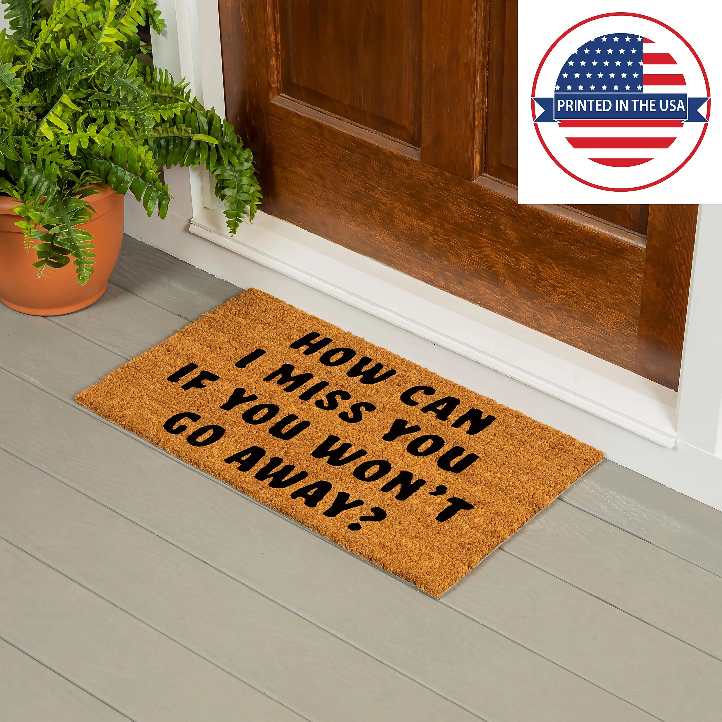 How can I miss you Coir Mat - Image 4