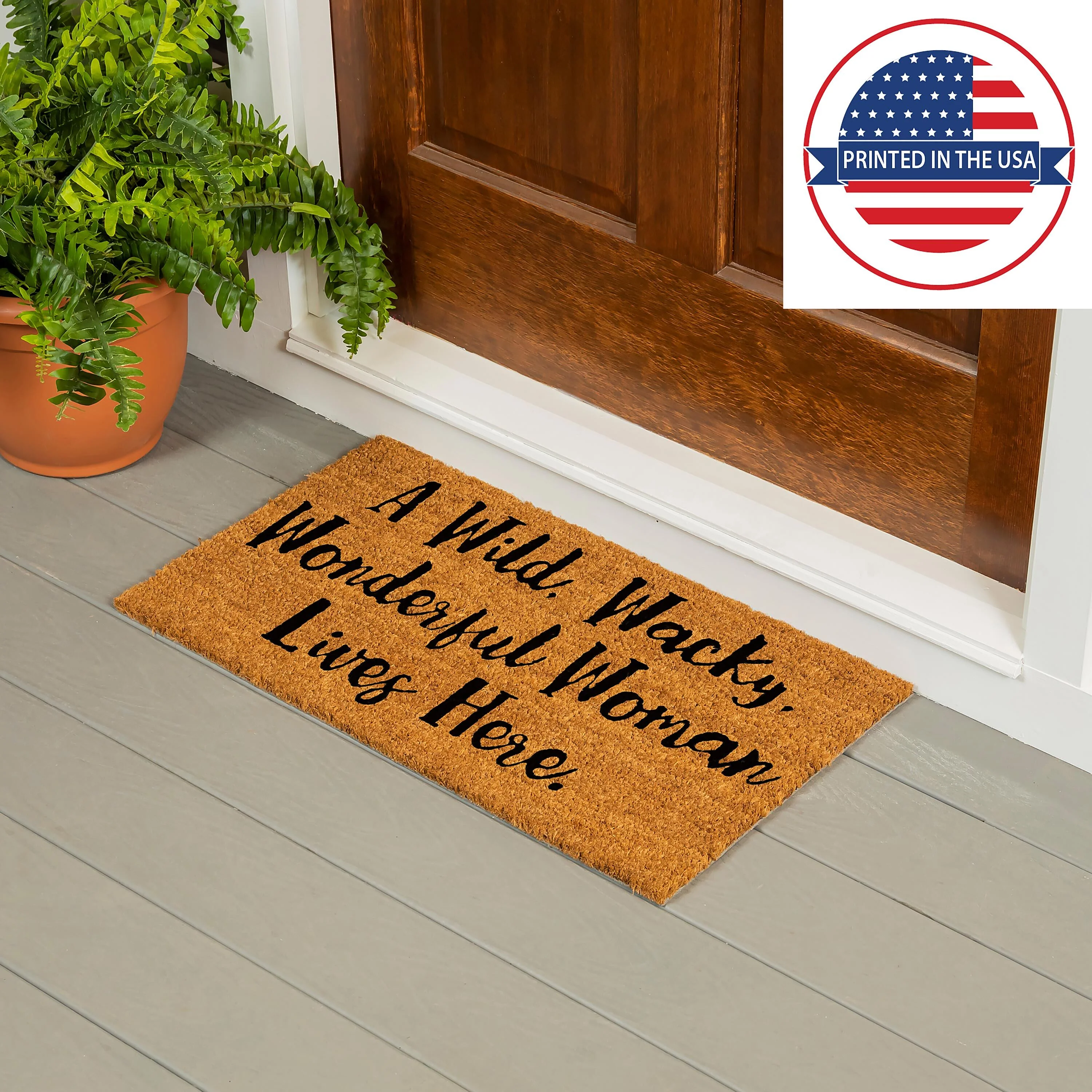 Wonderful Woman Coir Mat - Image 4