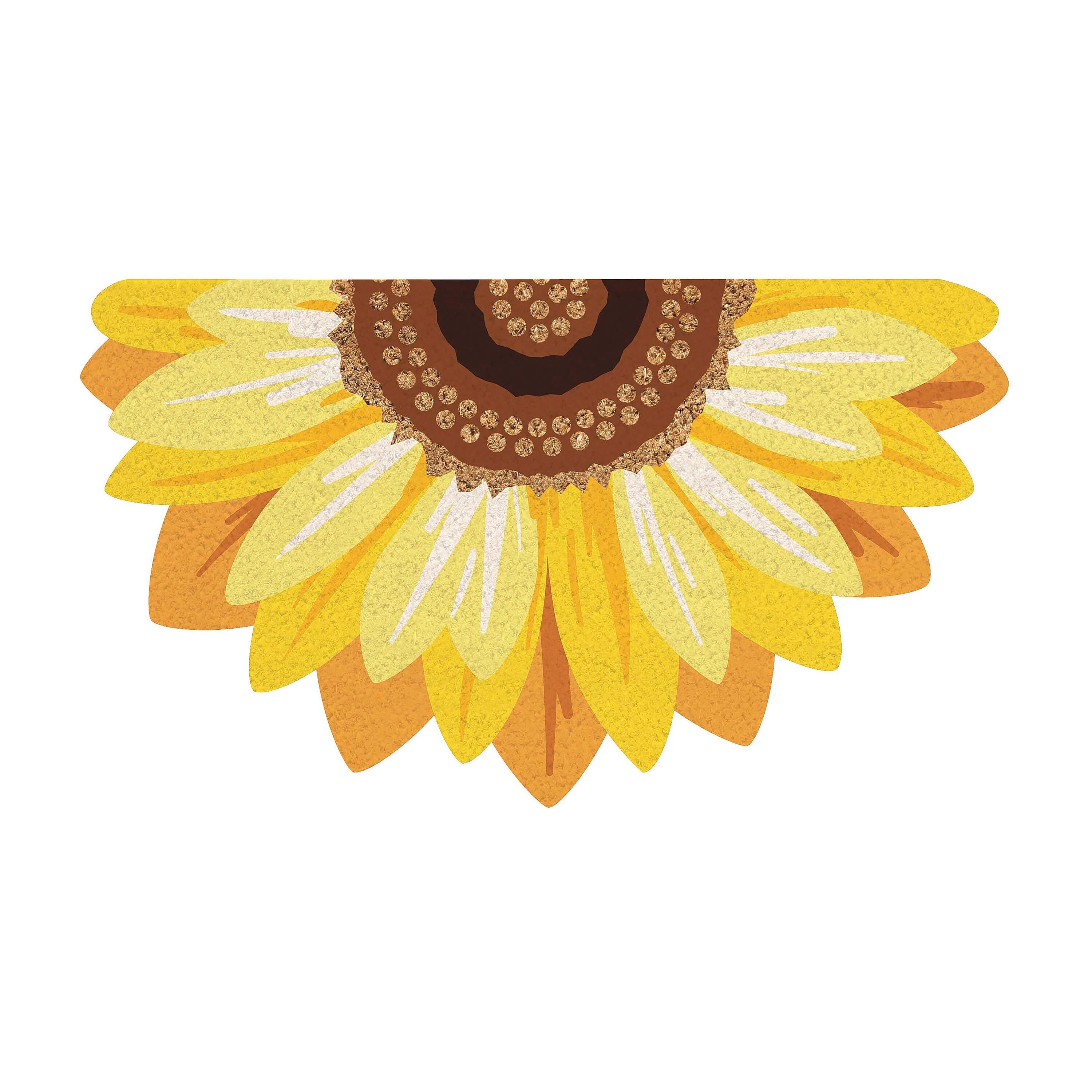 Bless Our Home Sunflower Shaped Coir Mat - Image 4