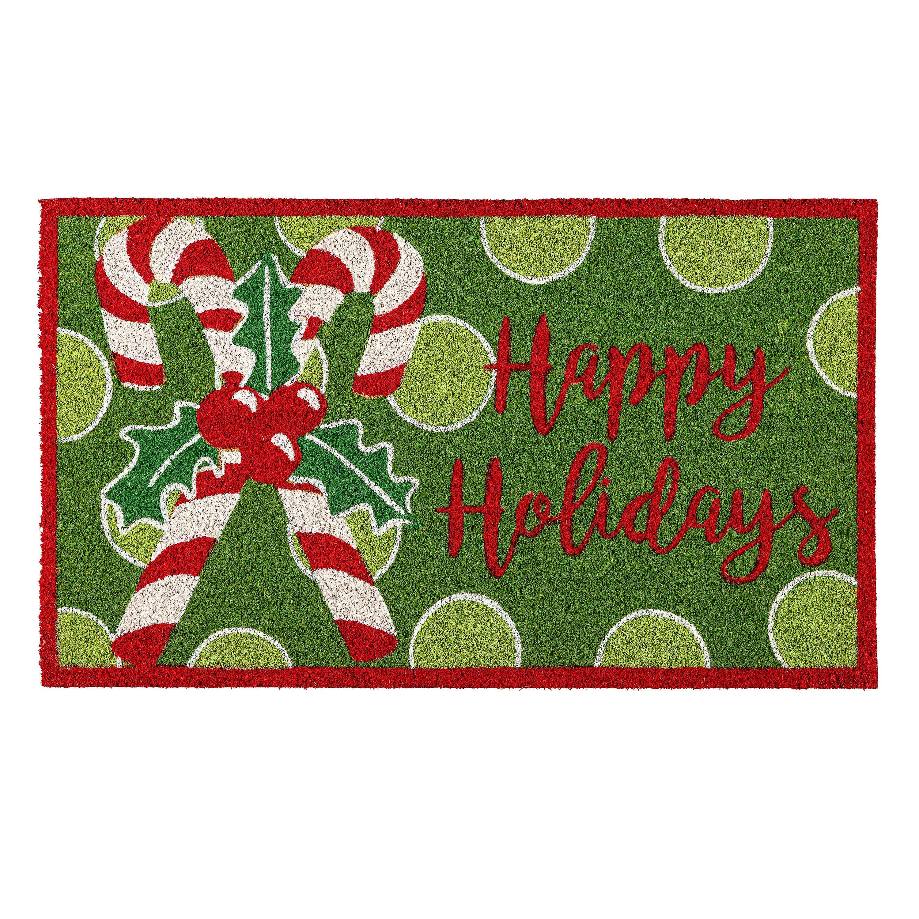 Candy Cane Coir Mat - Image 3
