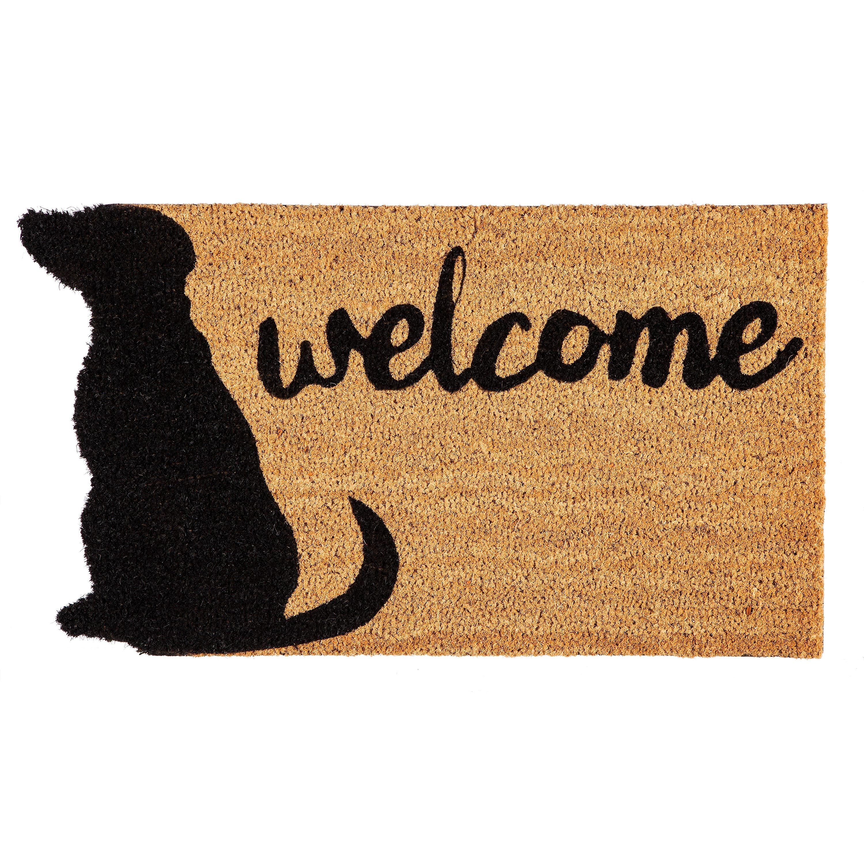 Dog Welcome Shaped Coir Mat