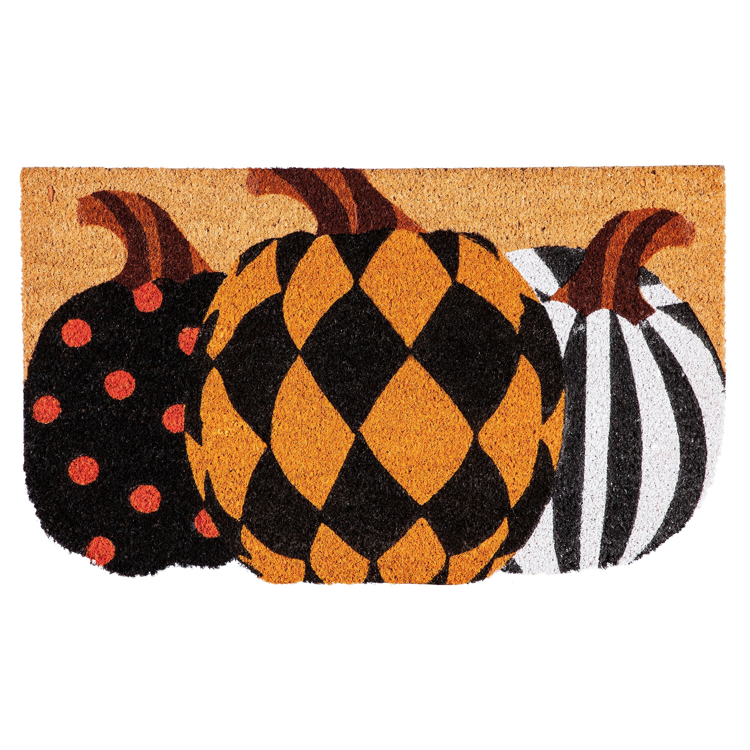 Pattern Pumpkins Shaped Coir Mat - Image 2