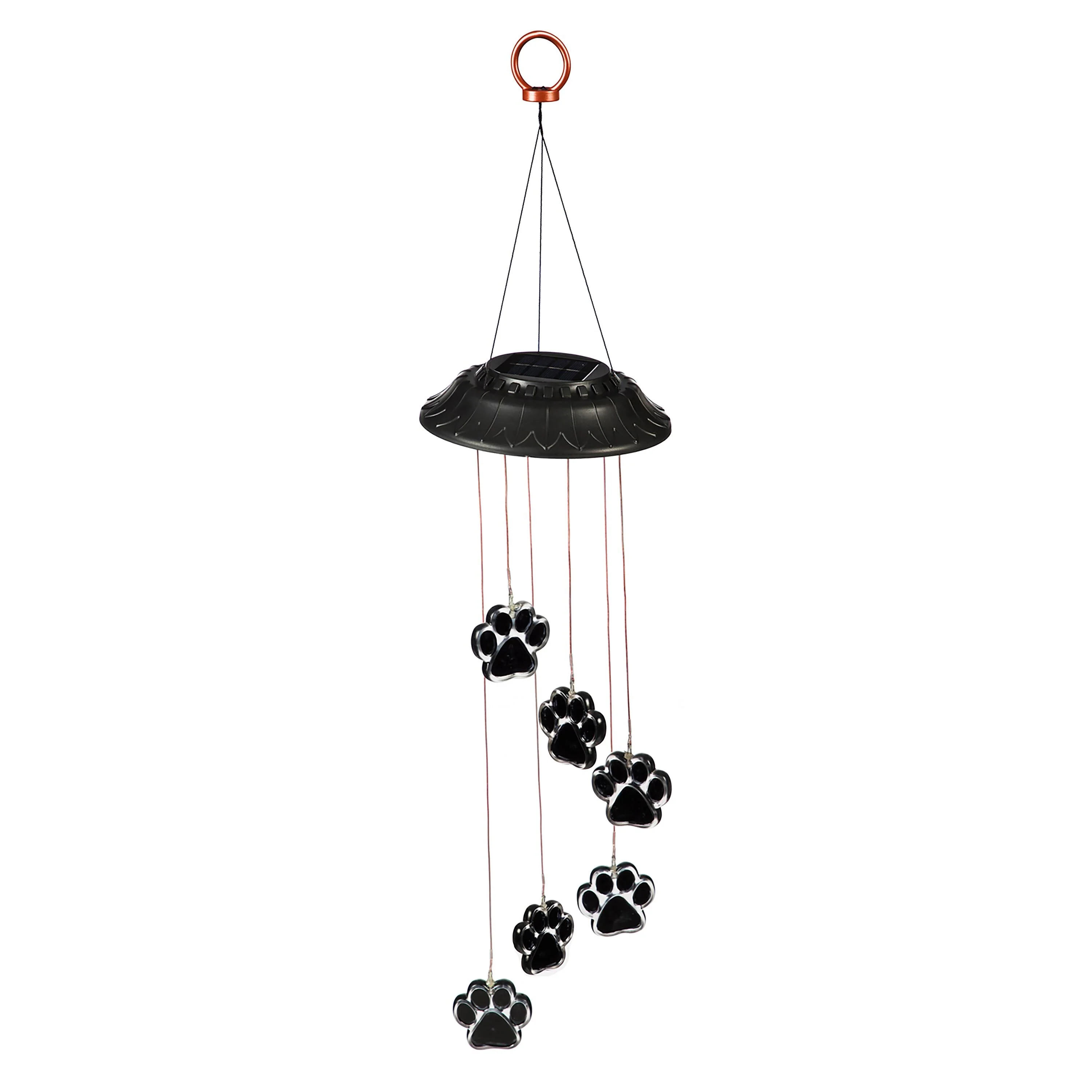 Pet Memorial Mobile, Color Changing Solar Mobile, Paw Print - Image 2