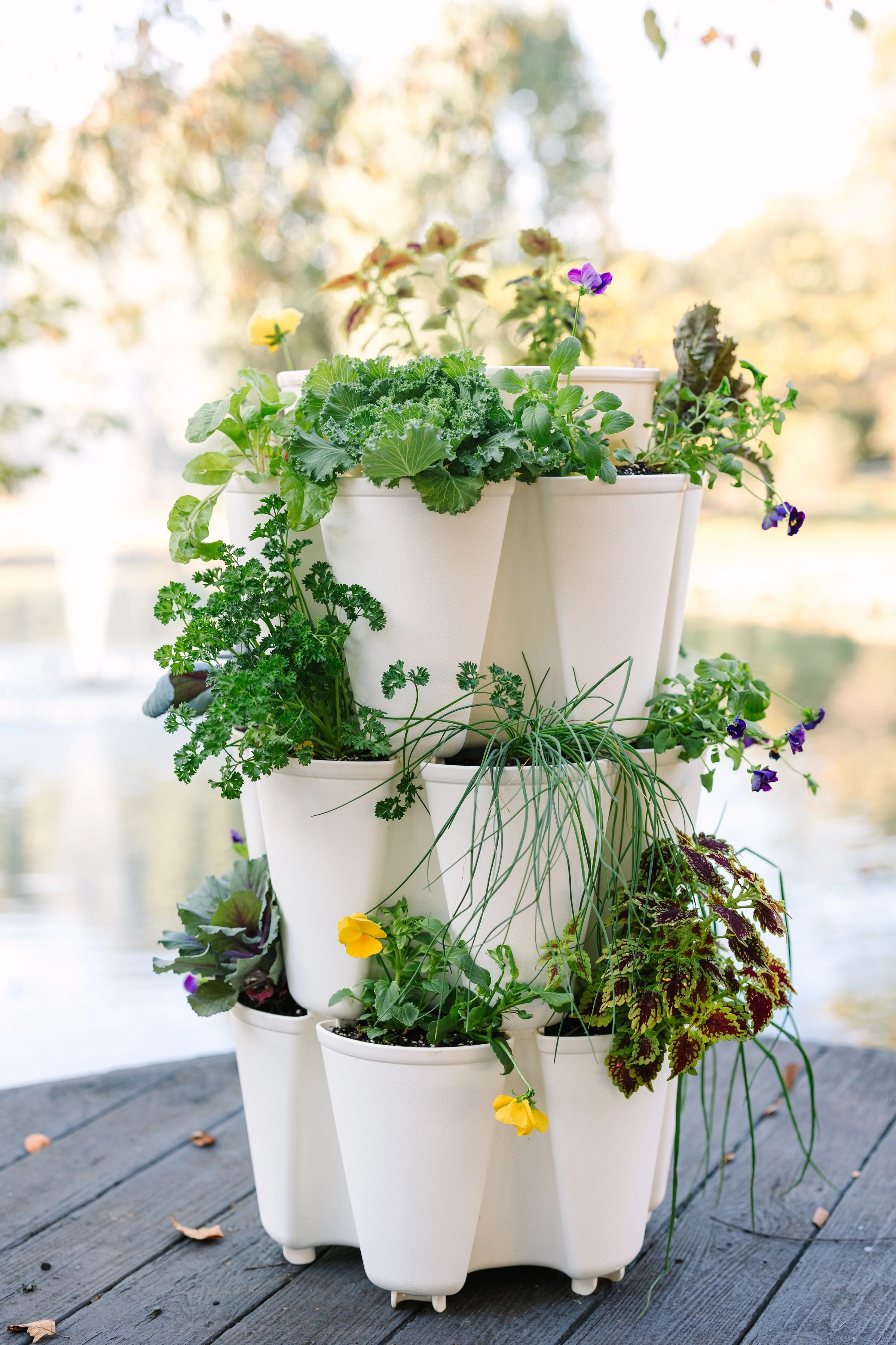 3 Tier GreenStalk Garden Original Vertical Planter - Basic Texture - Image 6