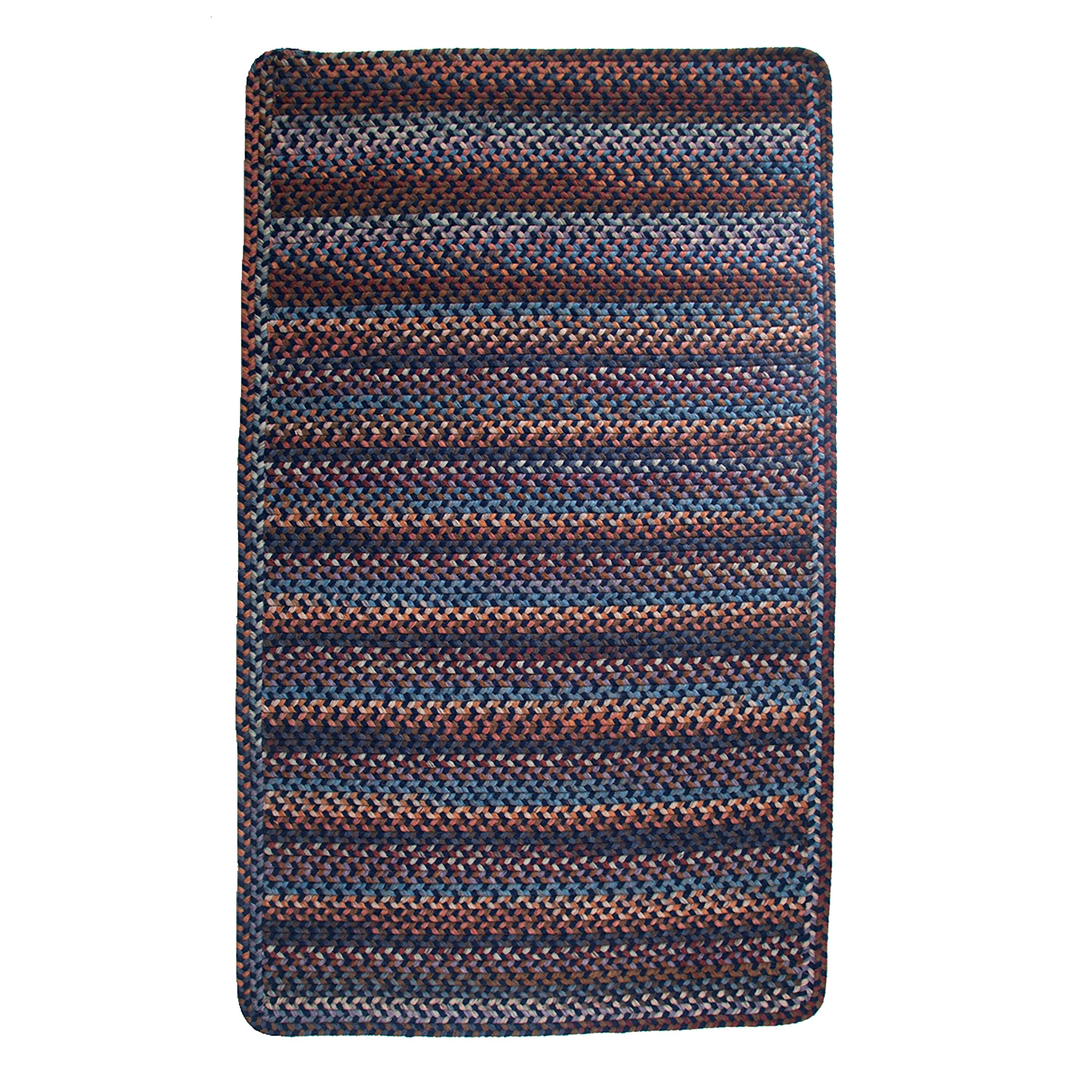 Blue Ridge Rectangle Wool Braided Rug - Image 3