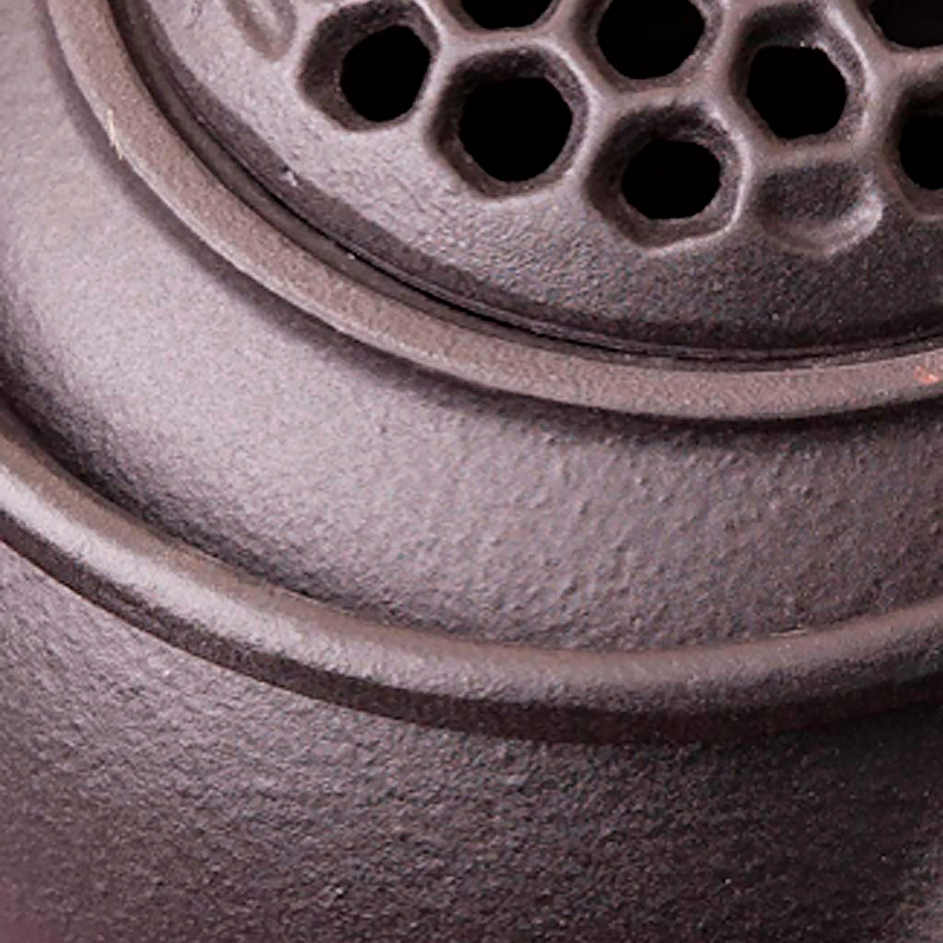 Cast Iron Wood Stove Kettle Steamer with Lattice Design - Image 4