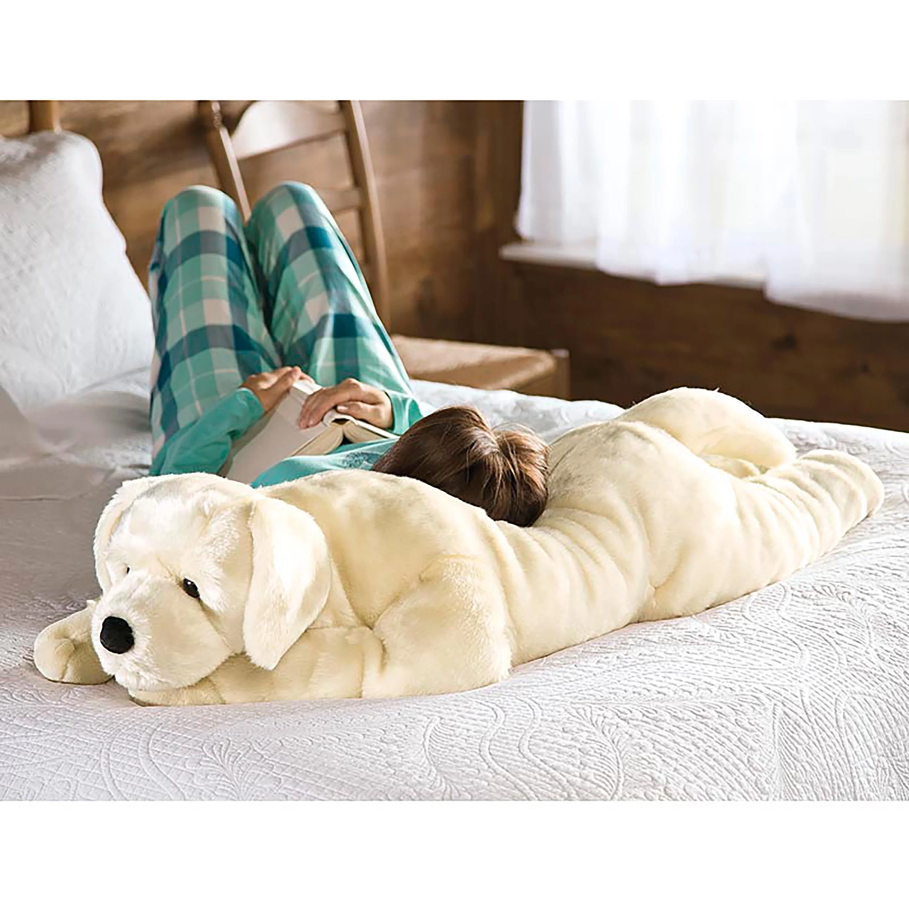Labrador Retriever Plush Cuddle Animal Body Pillow - Image 4