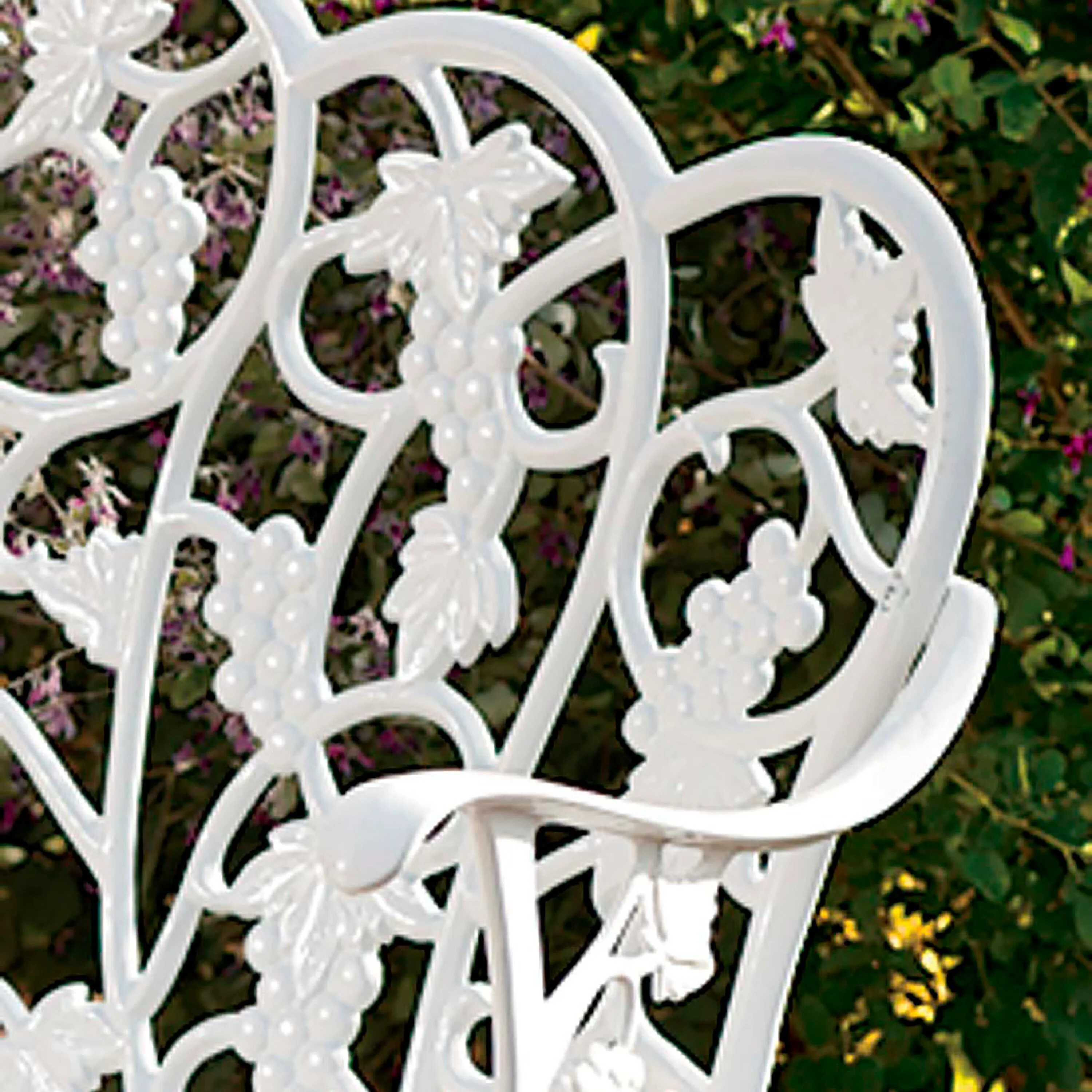 Grapevine Garden Bench in Powder-Coated Aluminum - Image 5