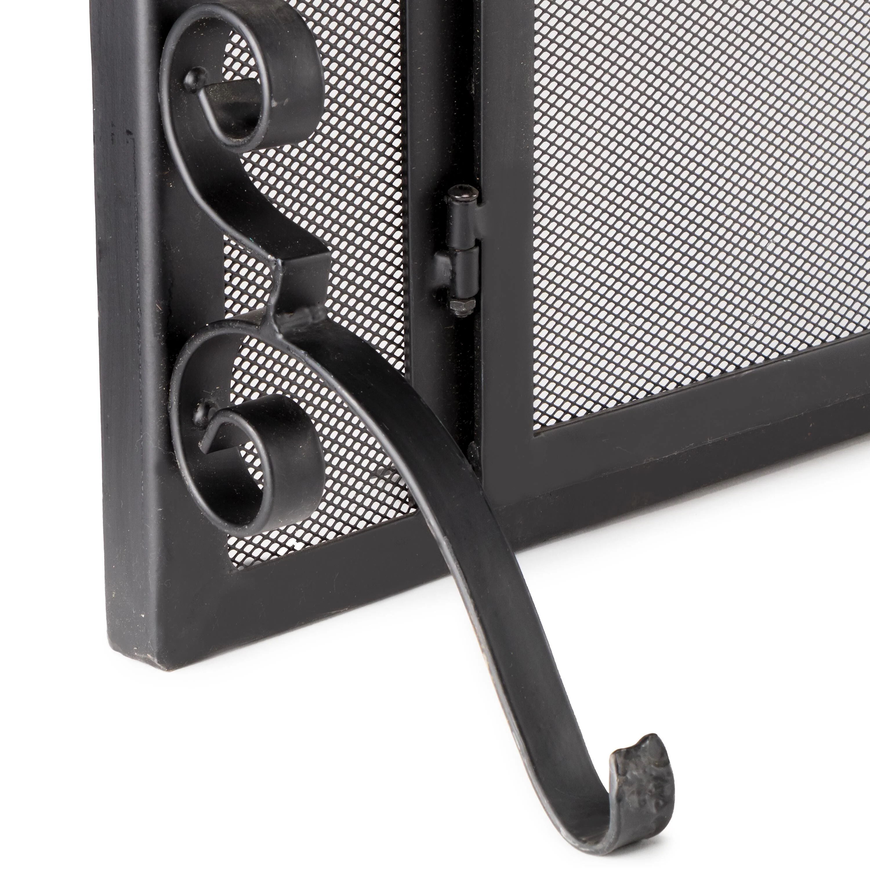 Flat Guard Fire Screens With Doors in Solid Steel, 39"W x 31"H - Image 8