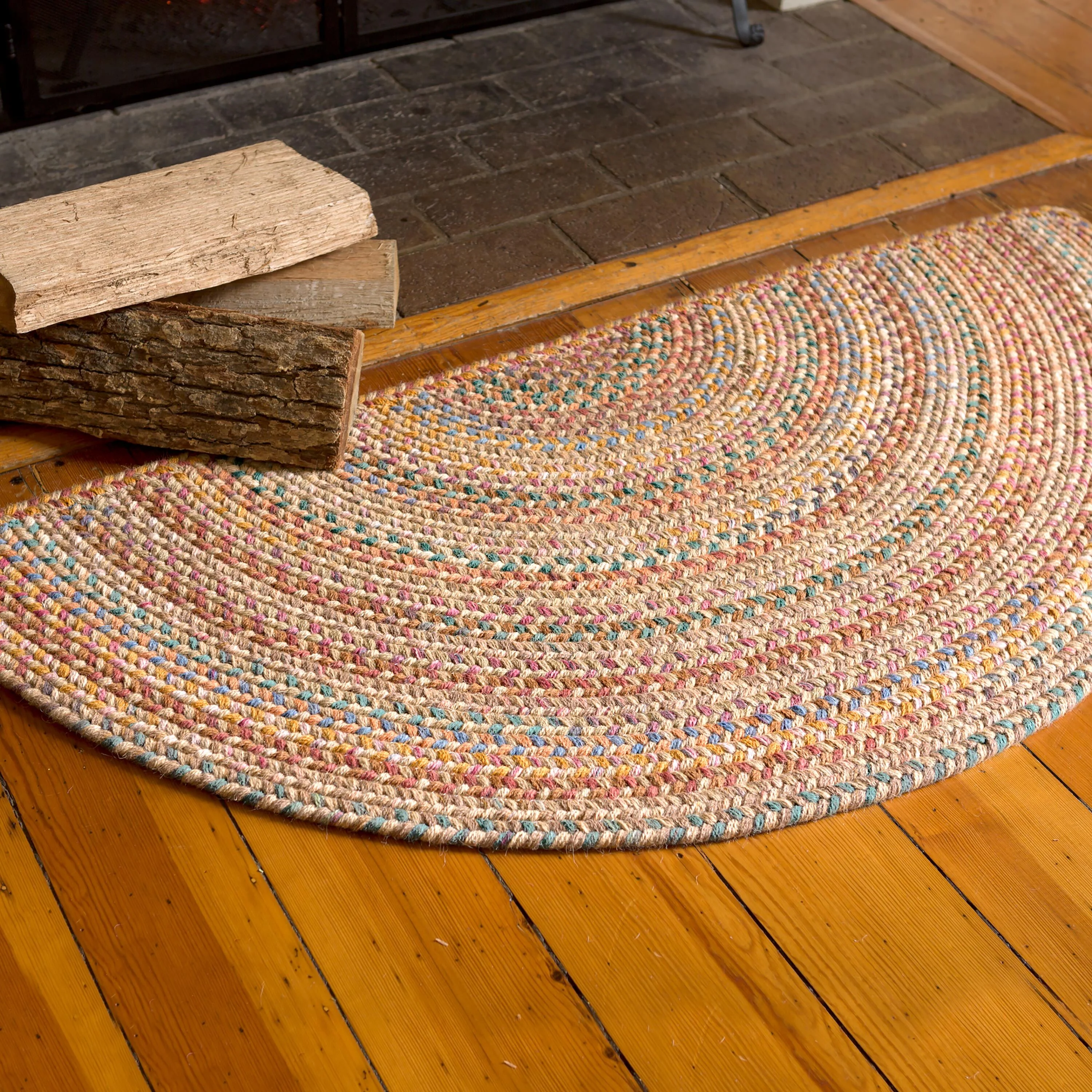 Blue Ridge Wool Oval Braided Rug - Image 19