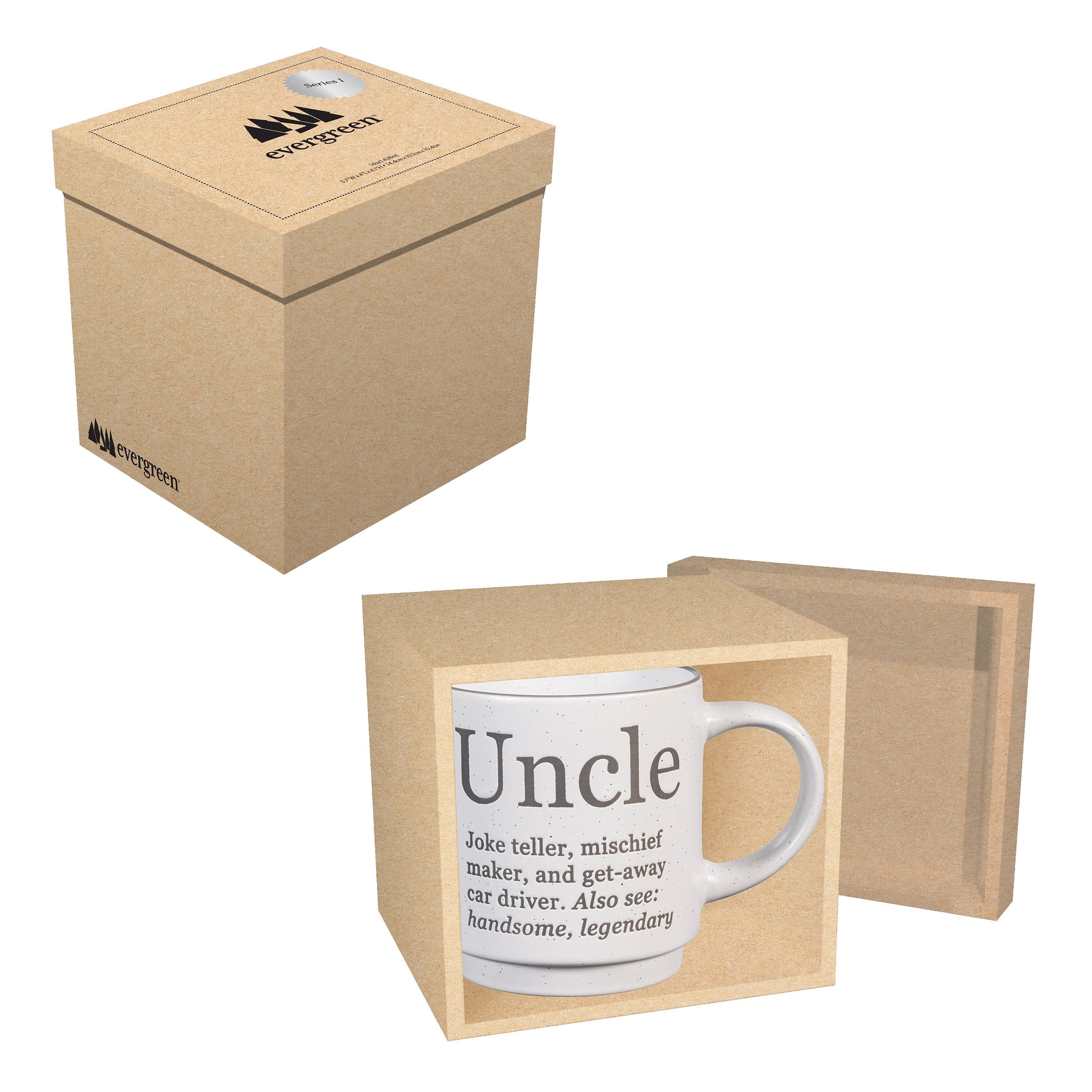 Heart of the Home Coffee Cup Funny Title Series Ceramic Cup, Uncle, 12oz, Gift Box - Image 2