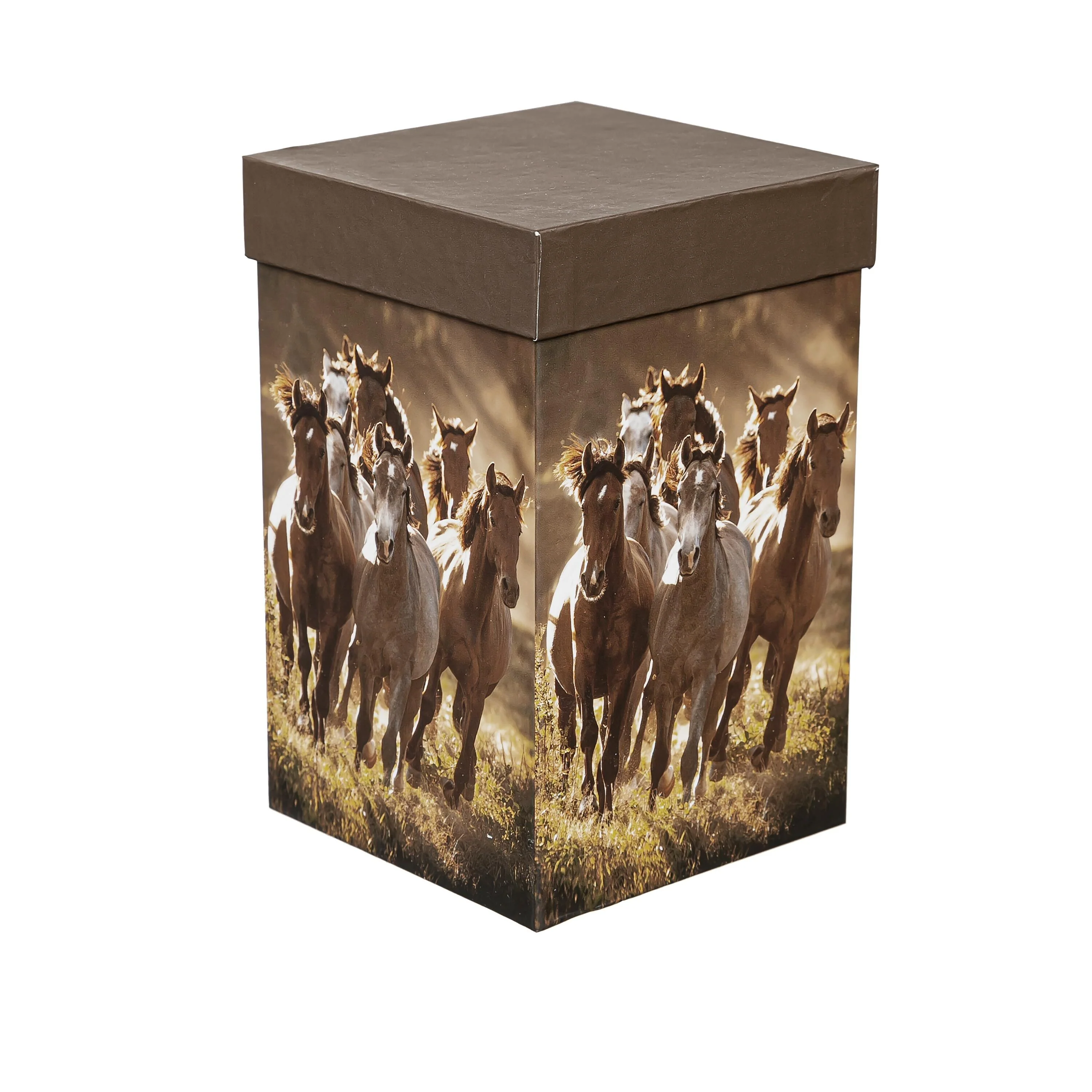 Ceramic Perfect Travel Cup, 17oz, w/ Gift Box, Running Horses - Image 3