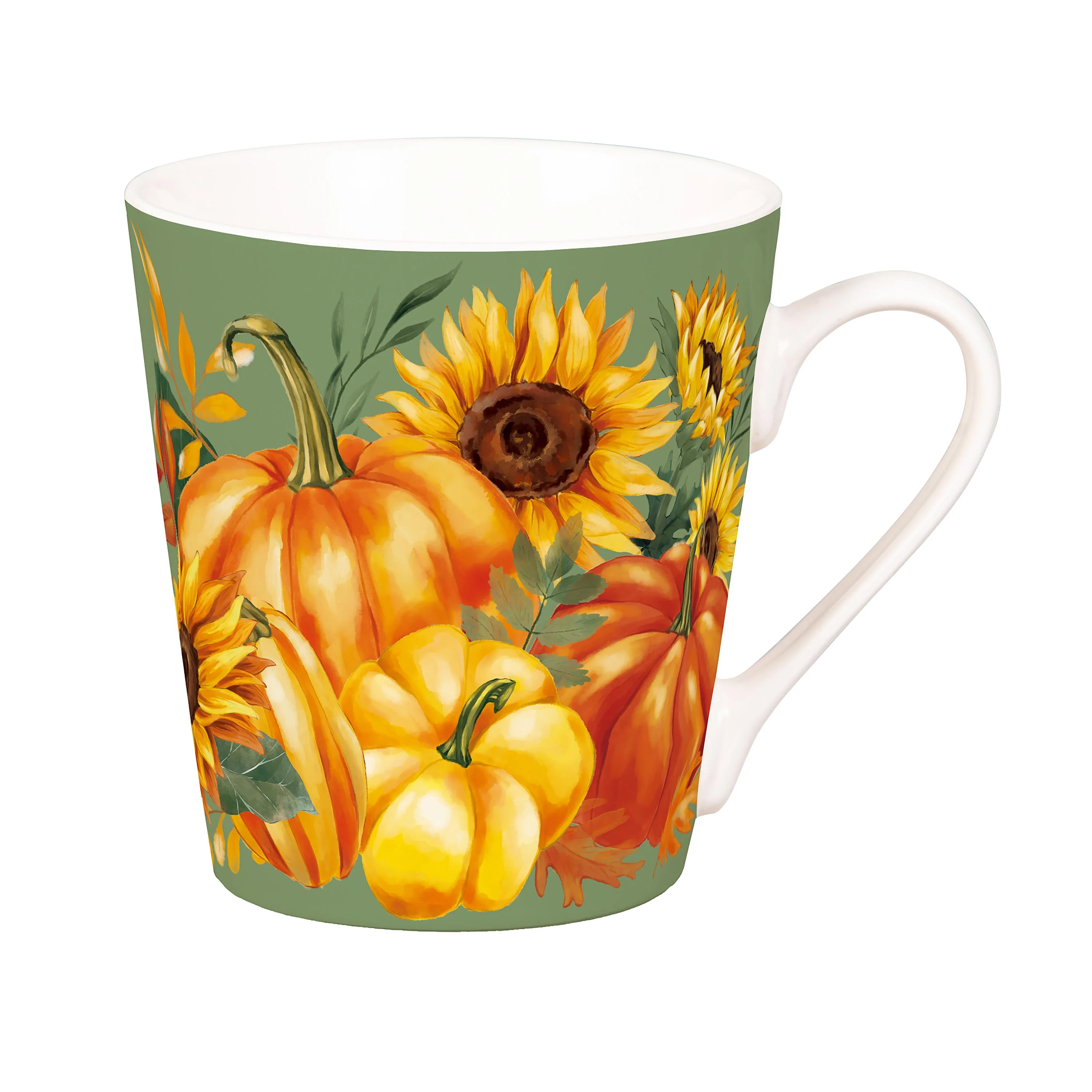 Grateful Gatherings Ceramic Flare Cup and Teal Socks Gift Set, 12oz, Gift Box - Image 4