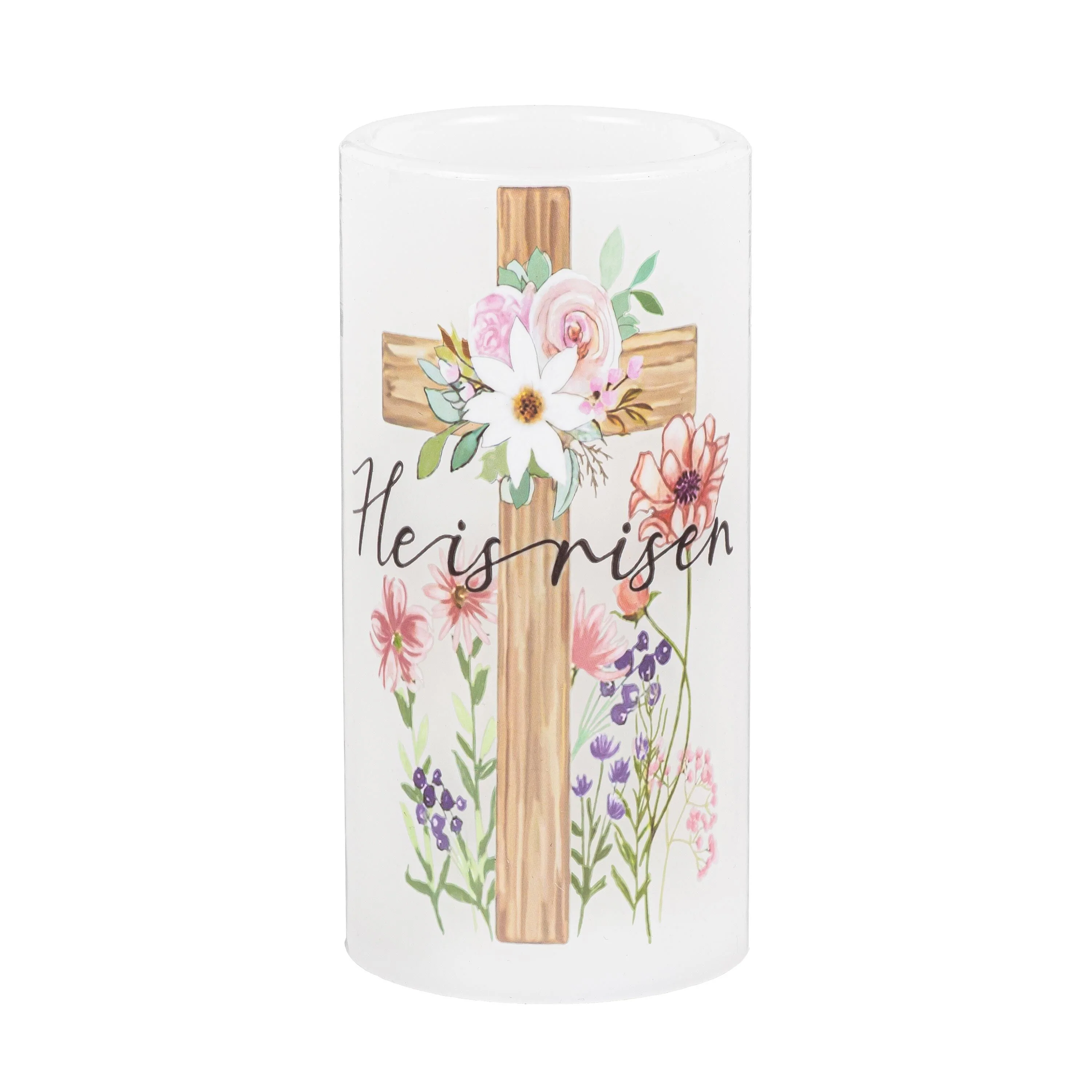 Bunny Blooms LED Table Decor Wax Candle Easter, Set of 3, Gift Box - Image 3