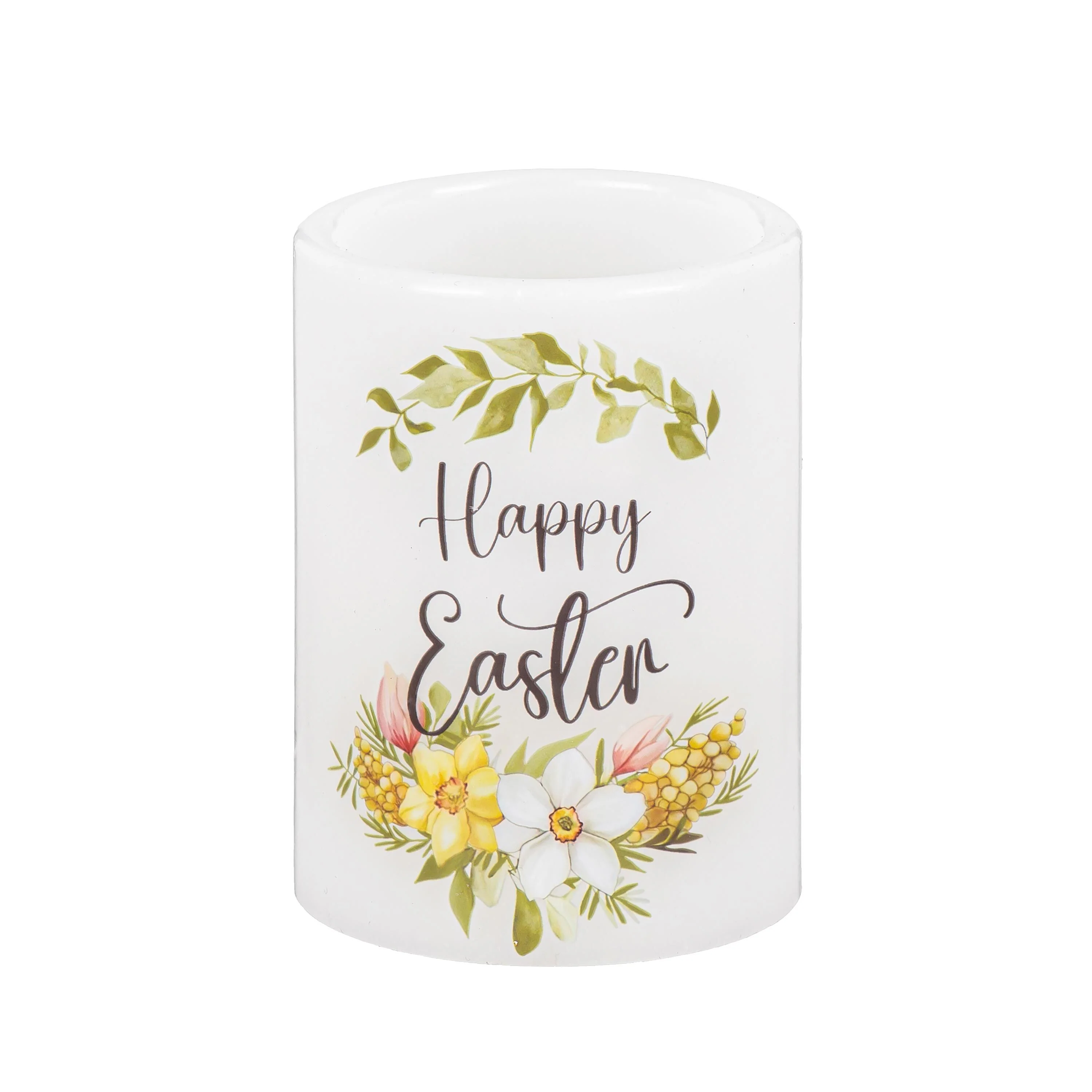Bunny Blooms LED Table Decor Wax Candle Easter, Set of 3, Gift Box - Image 5
