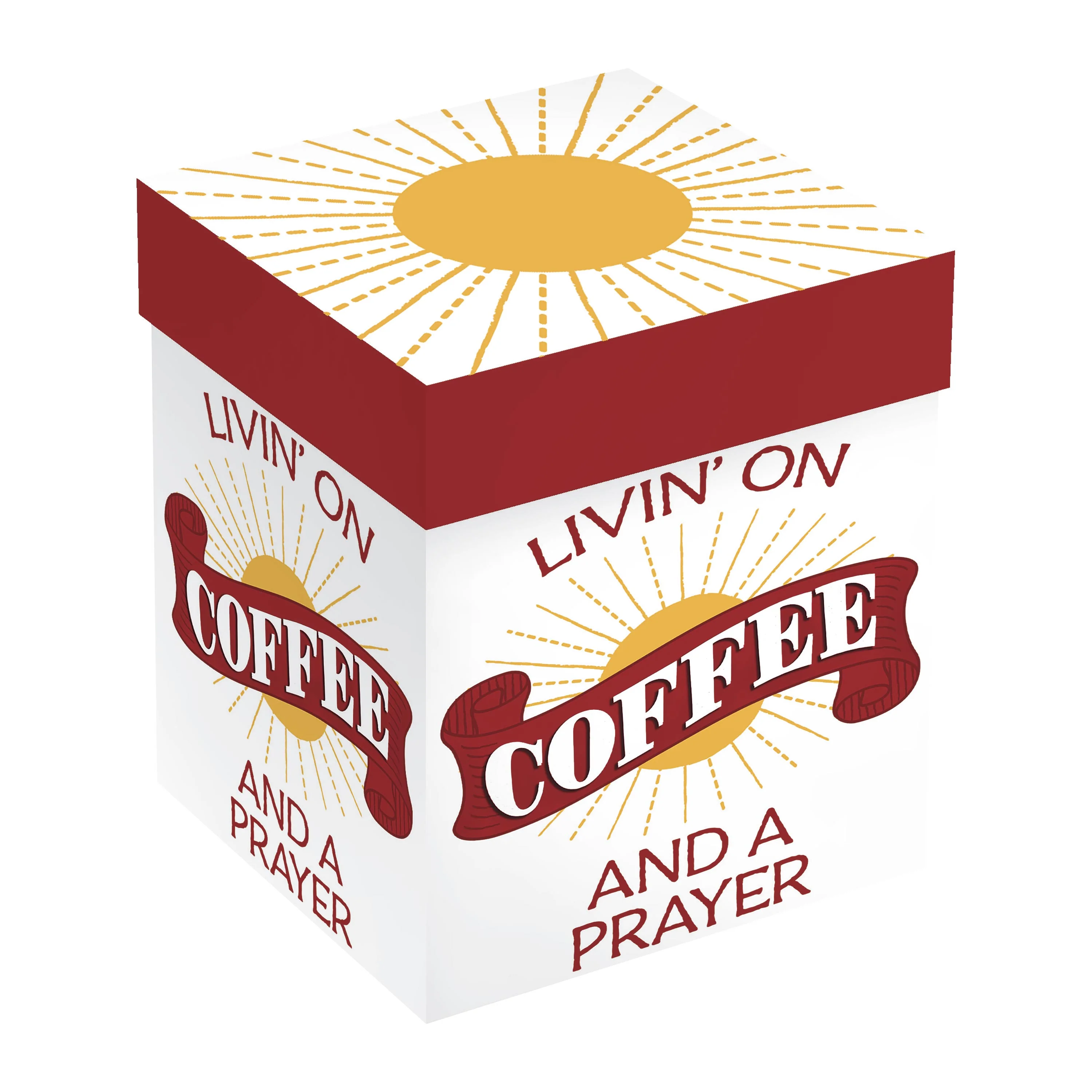 Living on Coffee and a Prayer Ceramic Cup O' Java, 17oz, Gift box - Image 3
