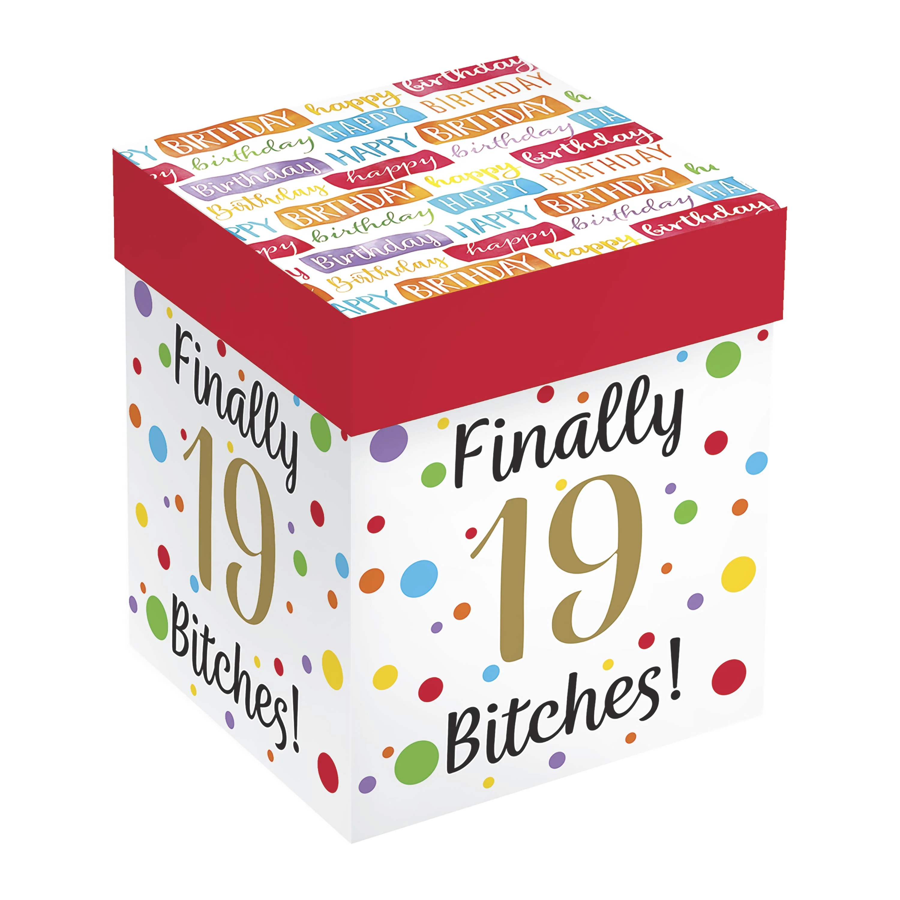 Finally 19 Bitches Stemless Glass, 17oz, Gift Box - Image 3
