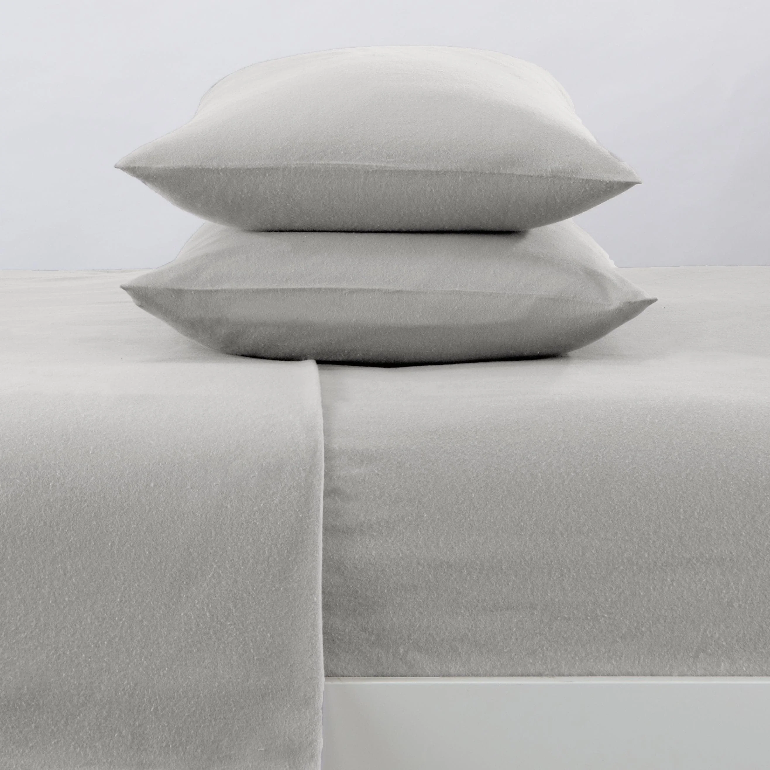 4-Piece Cotton Solid Flannel Sheet - Nordic Collection - Image 66