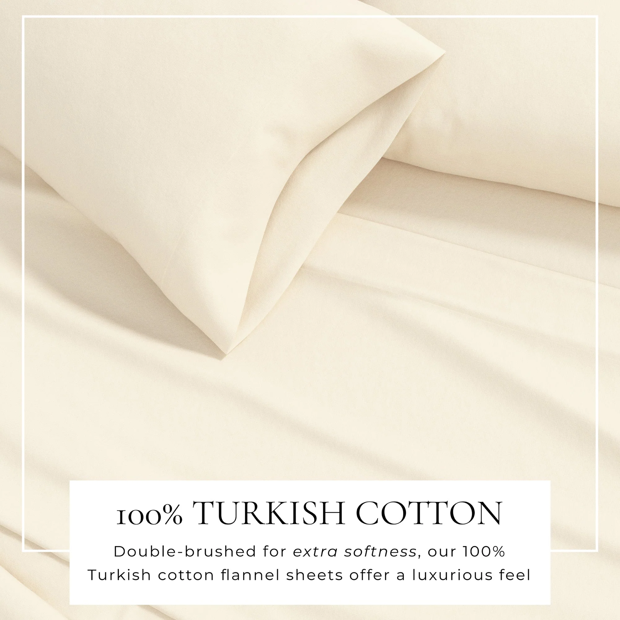 4-Piece Cotton Solid Flannel Sheet - Nordic Collection - Image 8
