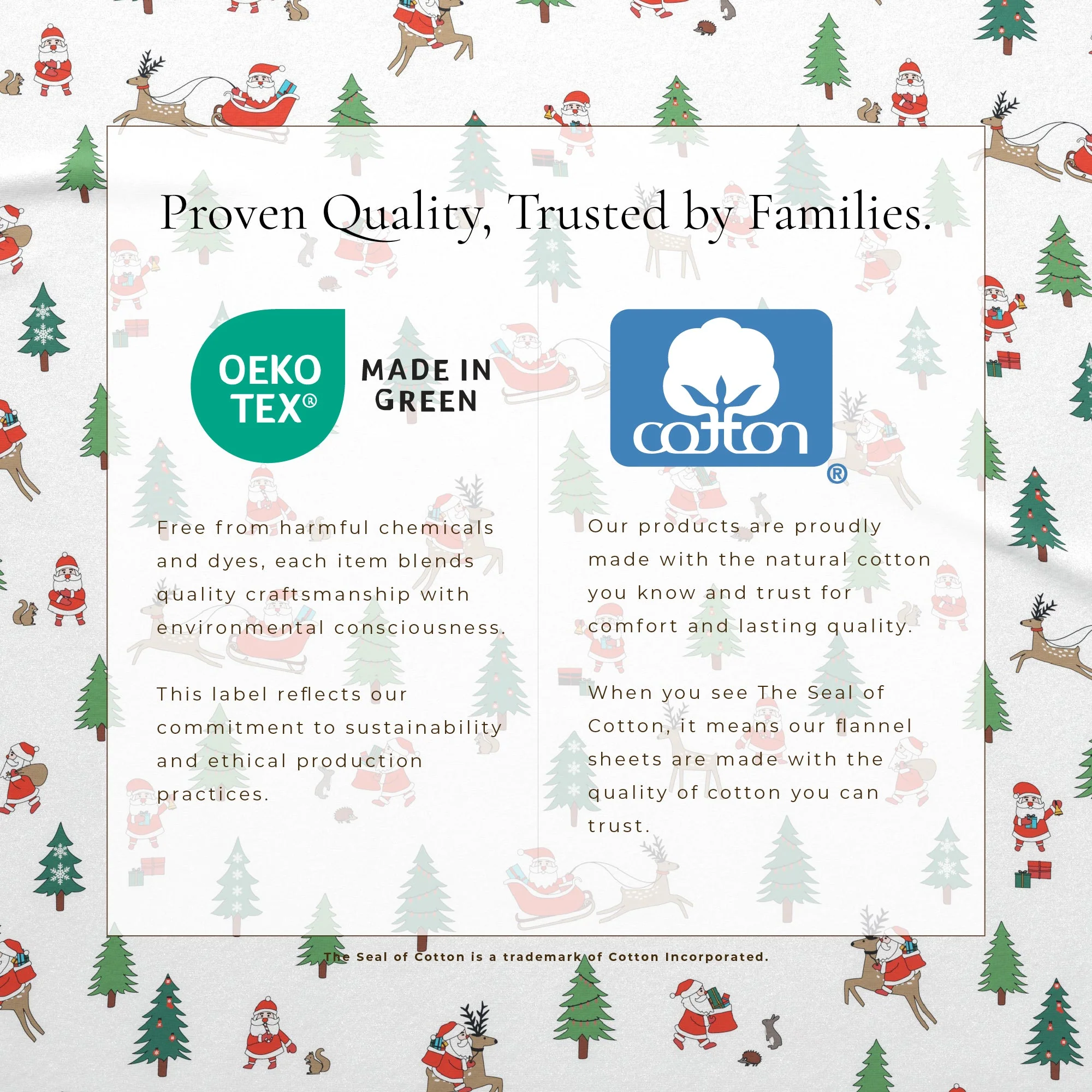 4-Piece Turkish Cotton Christmas Flannel Sheet - Whittaker Collection - Image 20