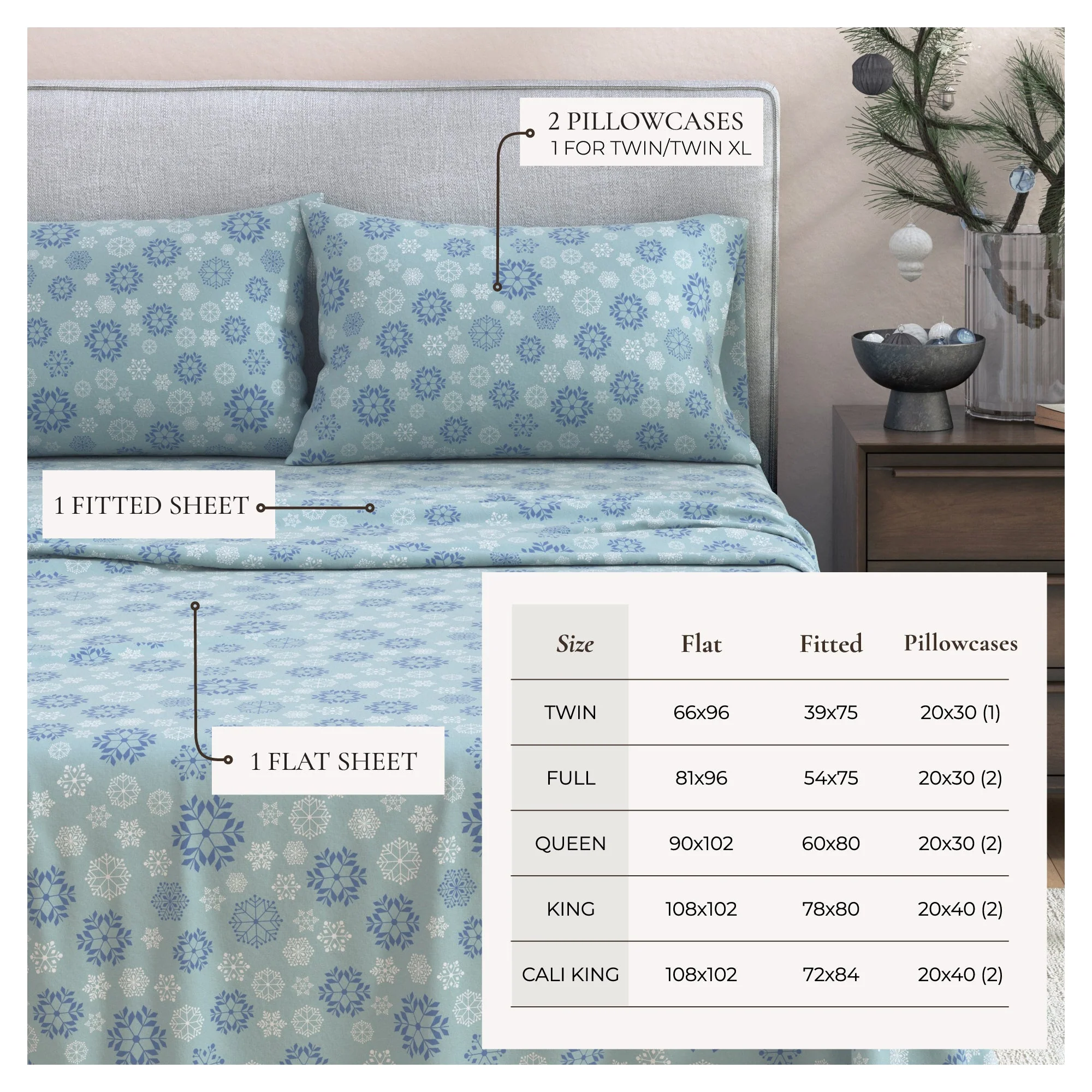 4-Piece Turkish Cotton Flannel Sheet - Stratton Collection - Image 32