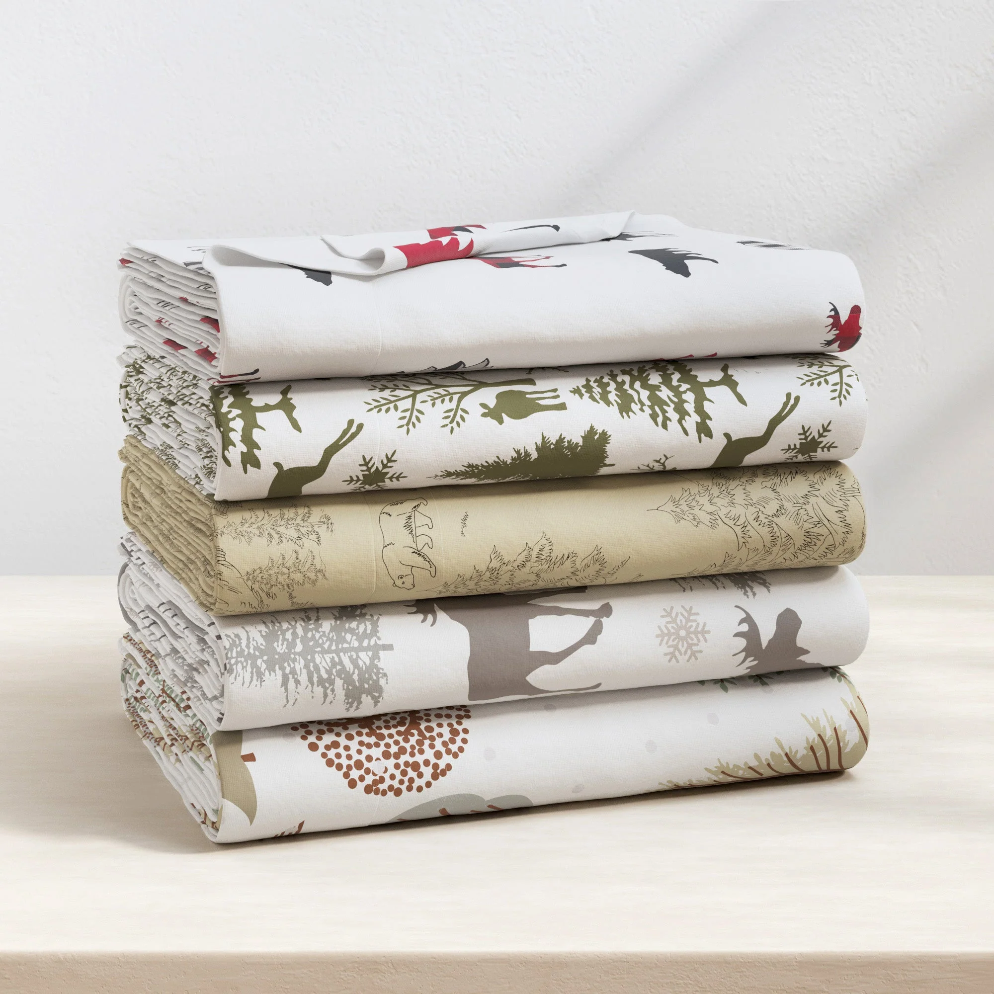 4-Piece Turkish Cotton Flannel Sheet - Stratton Collection - Image 41