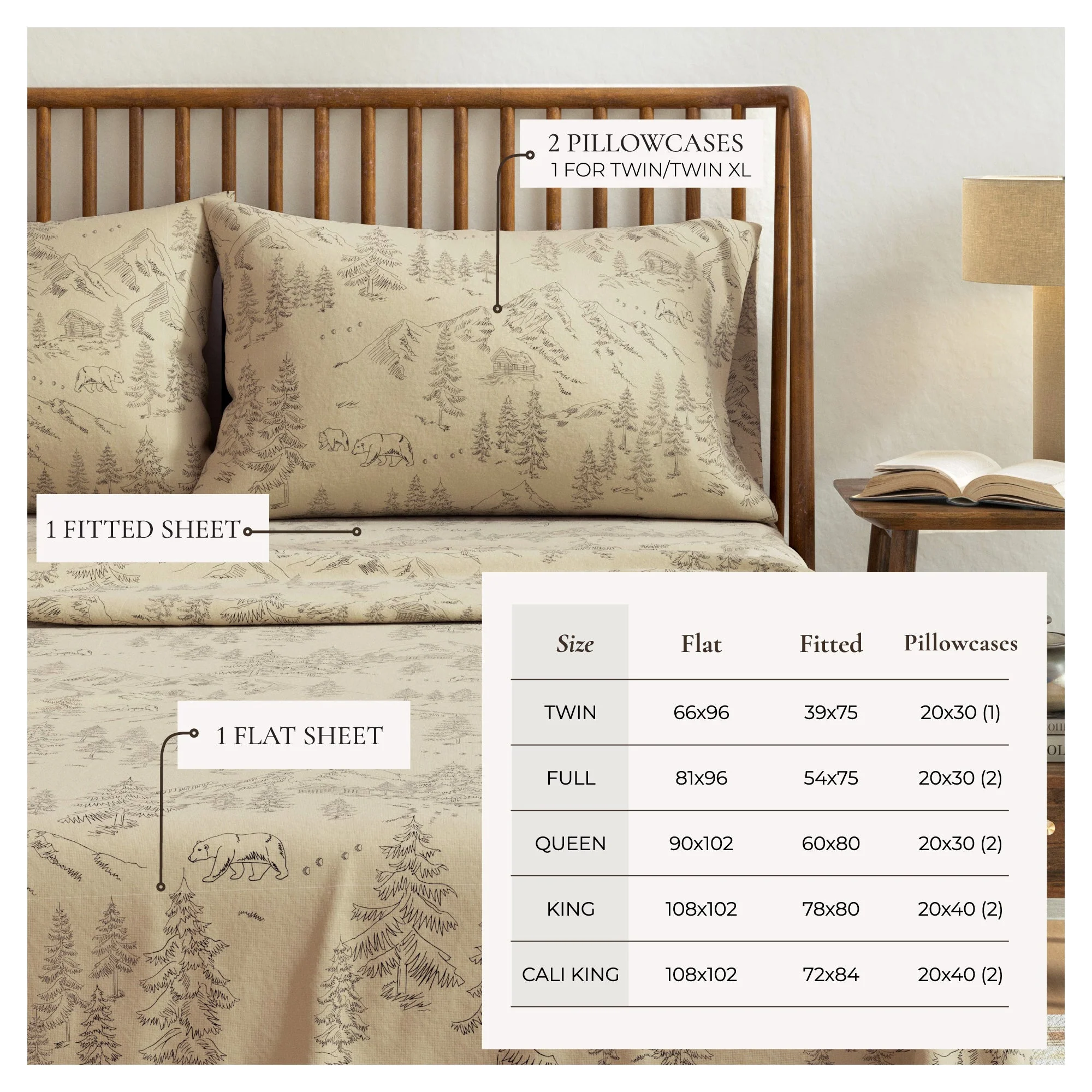 4-Piece Turkish Cotton Flannel Sheet - Stratton Collection - Image 62