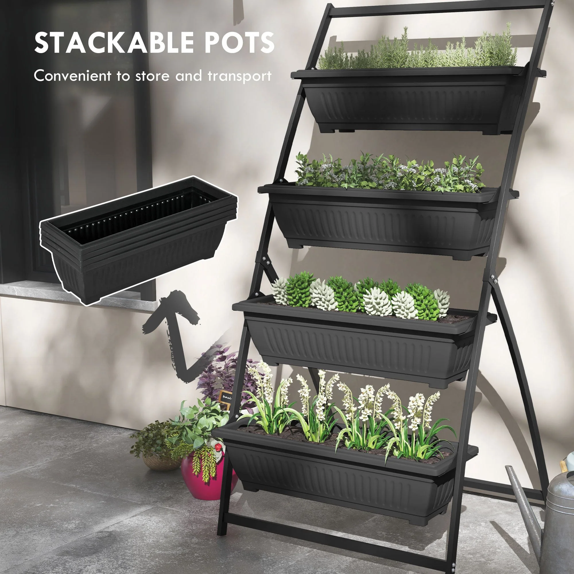 4-Tier Vertical Garden Planter - Image 4