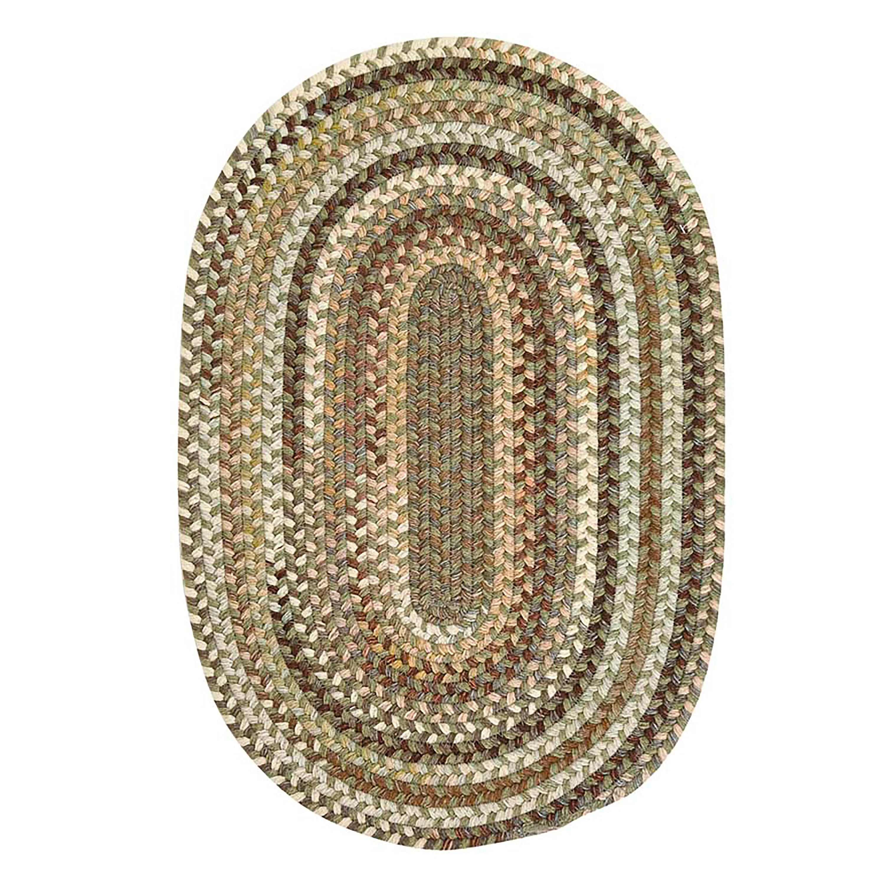 Bear Creek Oval Braided Wool Blend Rug, 3' x 5' - Image 4